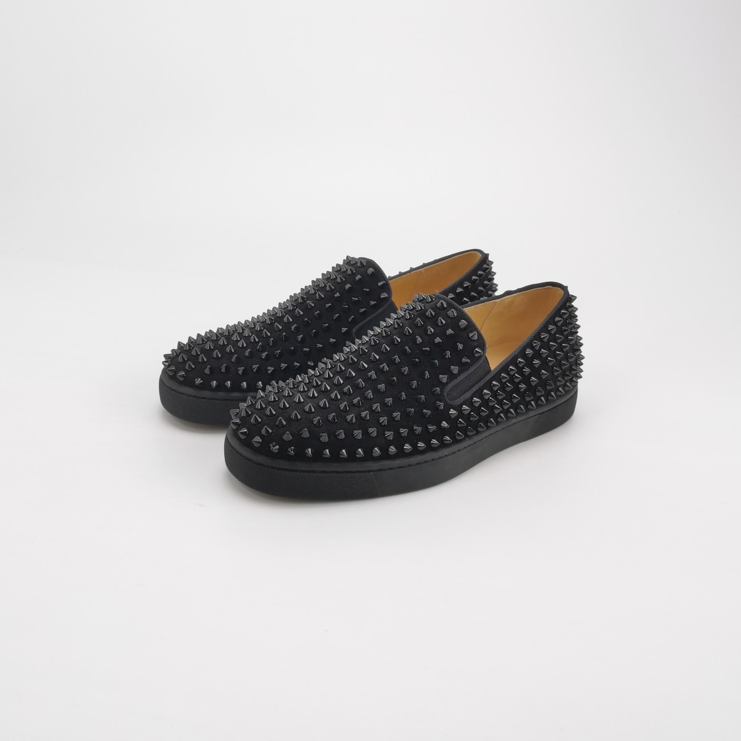 Christian Louboutin Christian Louboutin Spiked Suede Slip-On Sneakers 39.5 Size US 6 / EU 39 - 3 Thumbnail