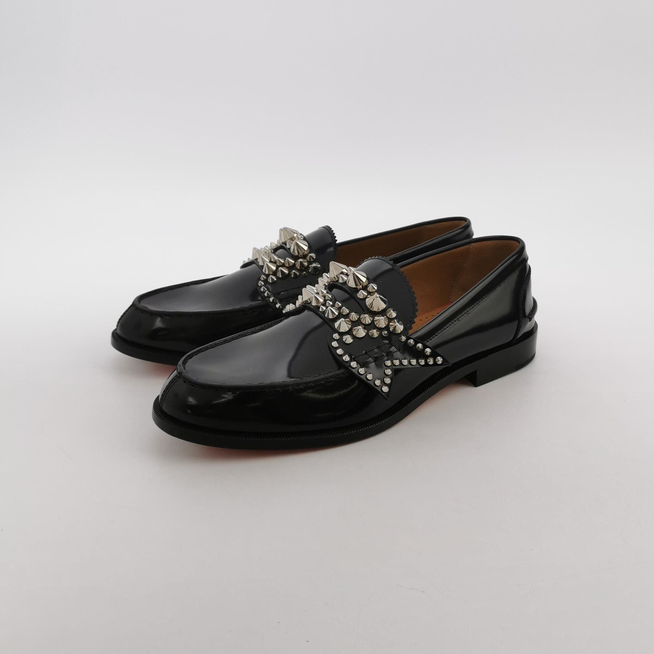 Christian Louboutin Christian Louboutin Spiked Leather Loafers EU 40 Size US 7 / EU 40 - 3 Thumbnail