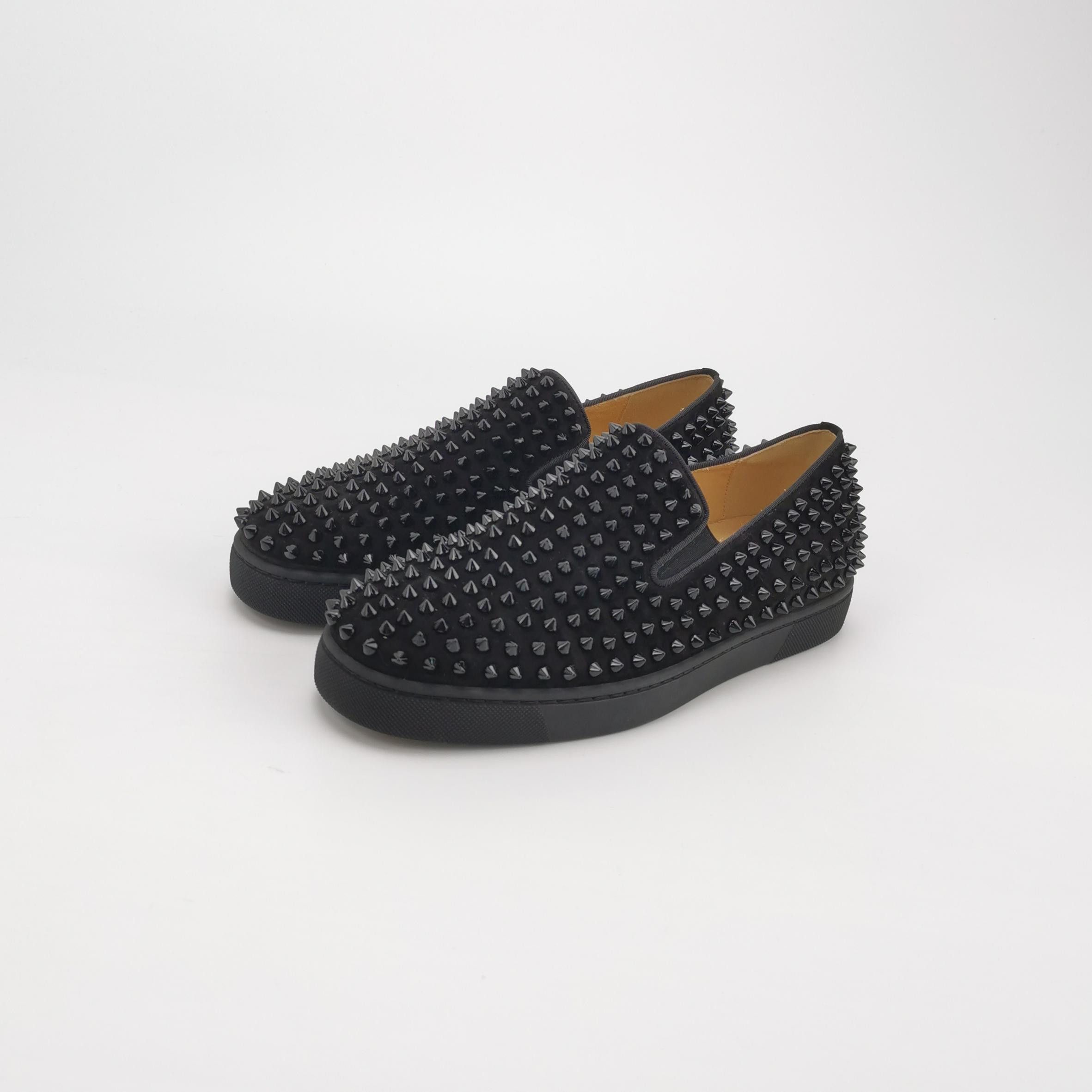 Christian Louboutin Christian Louboutin Studded Roller-Boat Sneakers 39.5 Size US 6 / EU 39 - 3 Thumbnail
