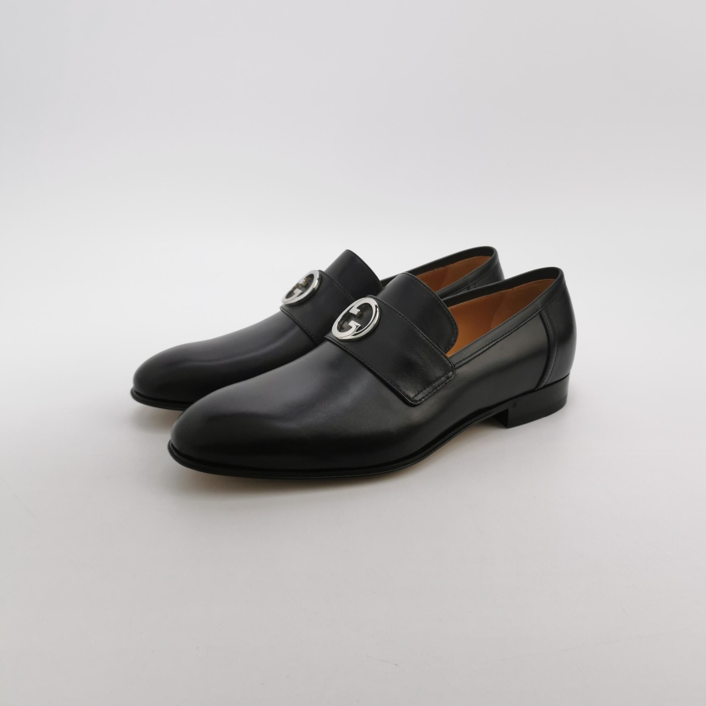 Gucci Gucci Interlocking G Leather Loafers 40 Size US 7 / EU 40 - 3 Thumbnail
