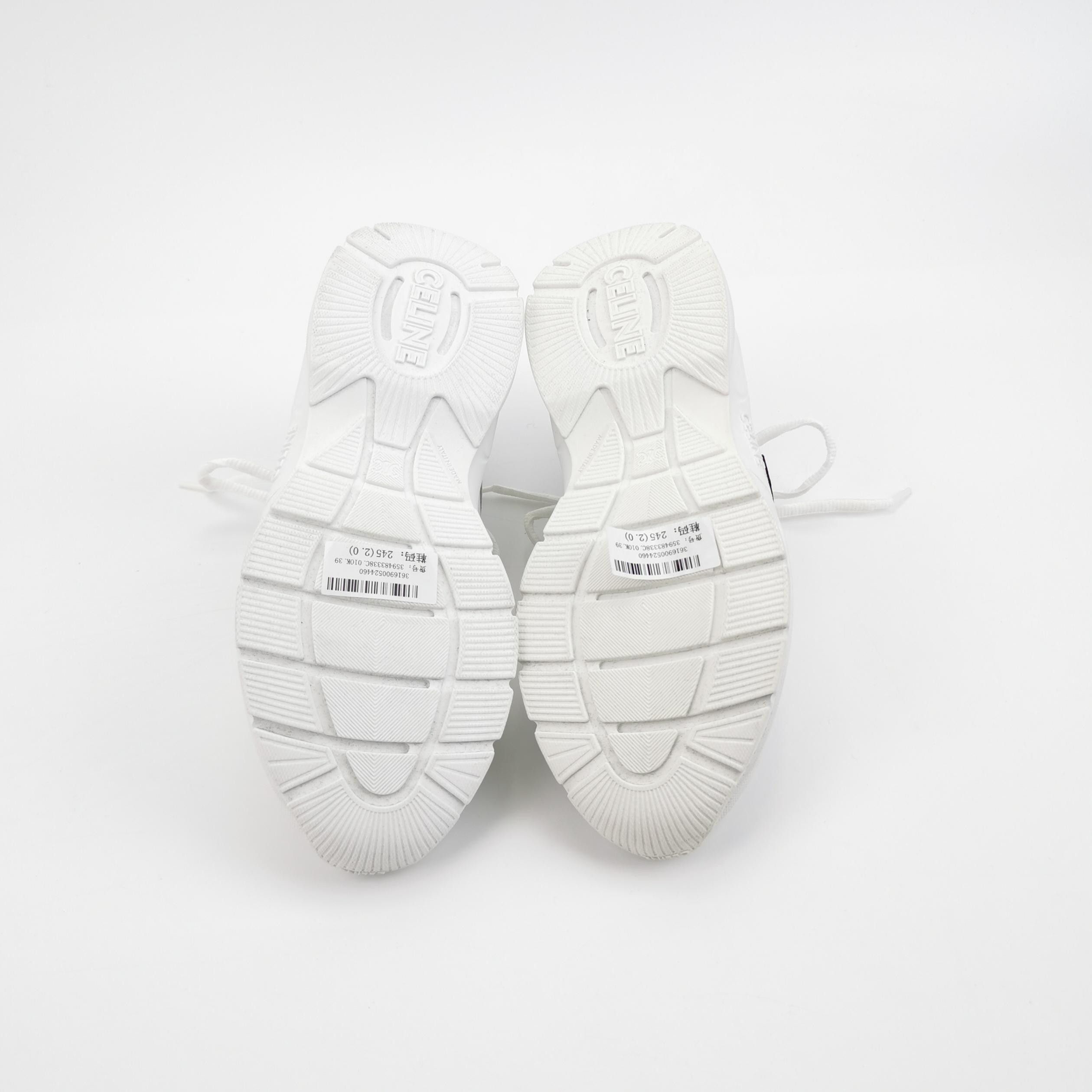 Celine Celine Logo Leather Low-Top Sneakers Size 39 Size US 6 / EU 39 - 6 Thumbnail
