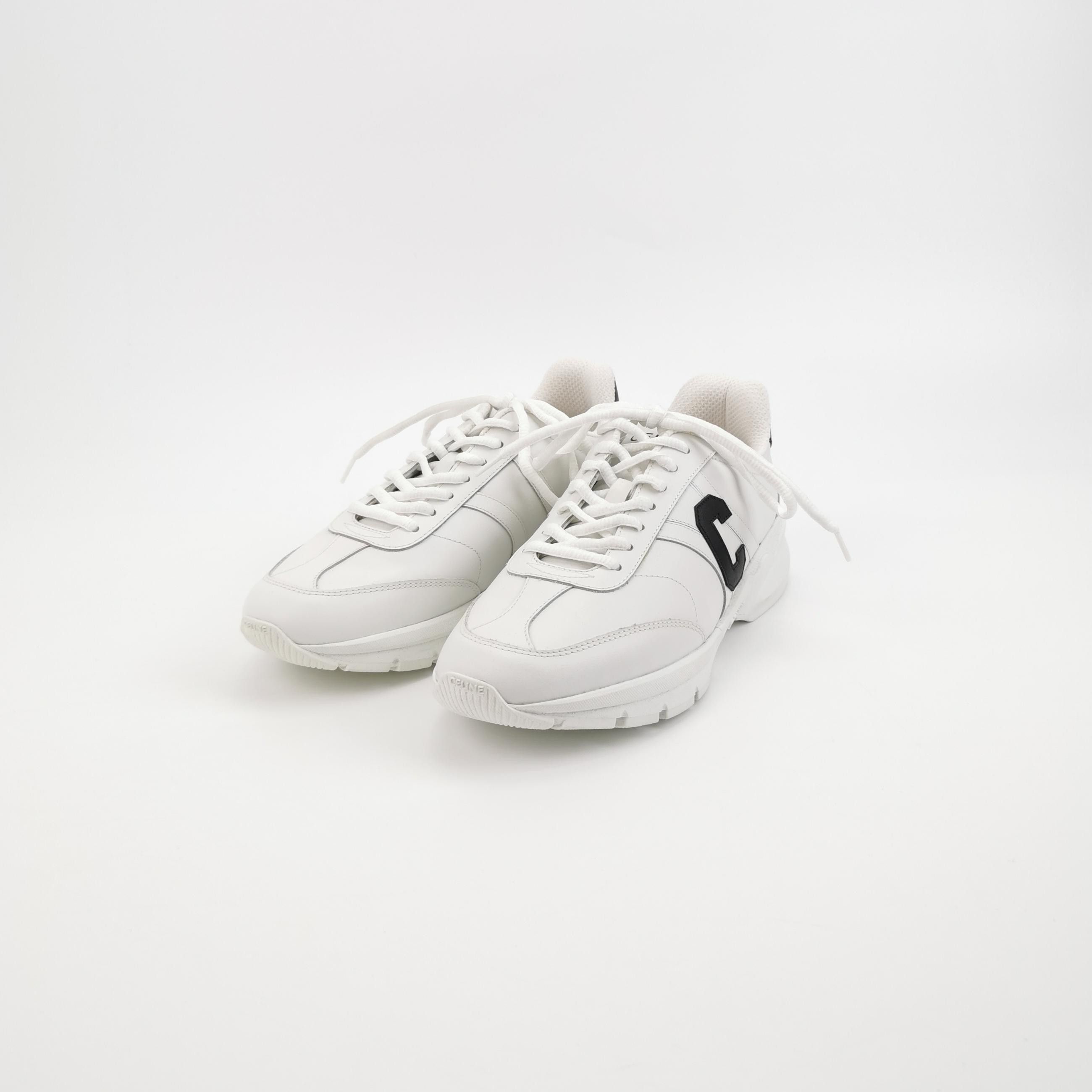 Celine Celine Logo Leather Low-Top Sneakers Size 39 Size US 6 / EU 39 - 3 Thumbnail