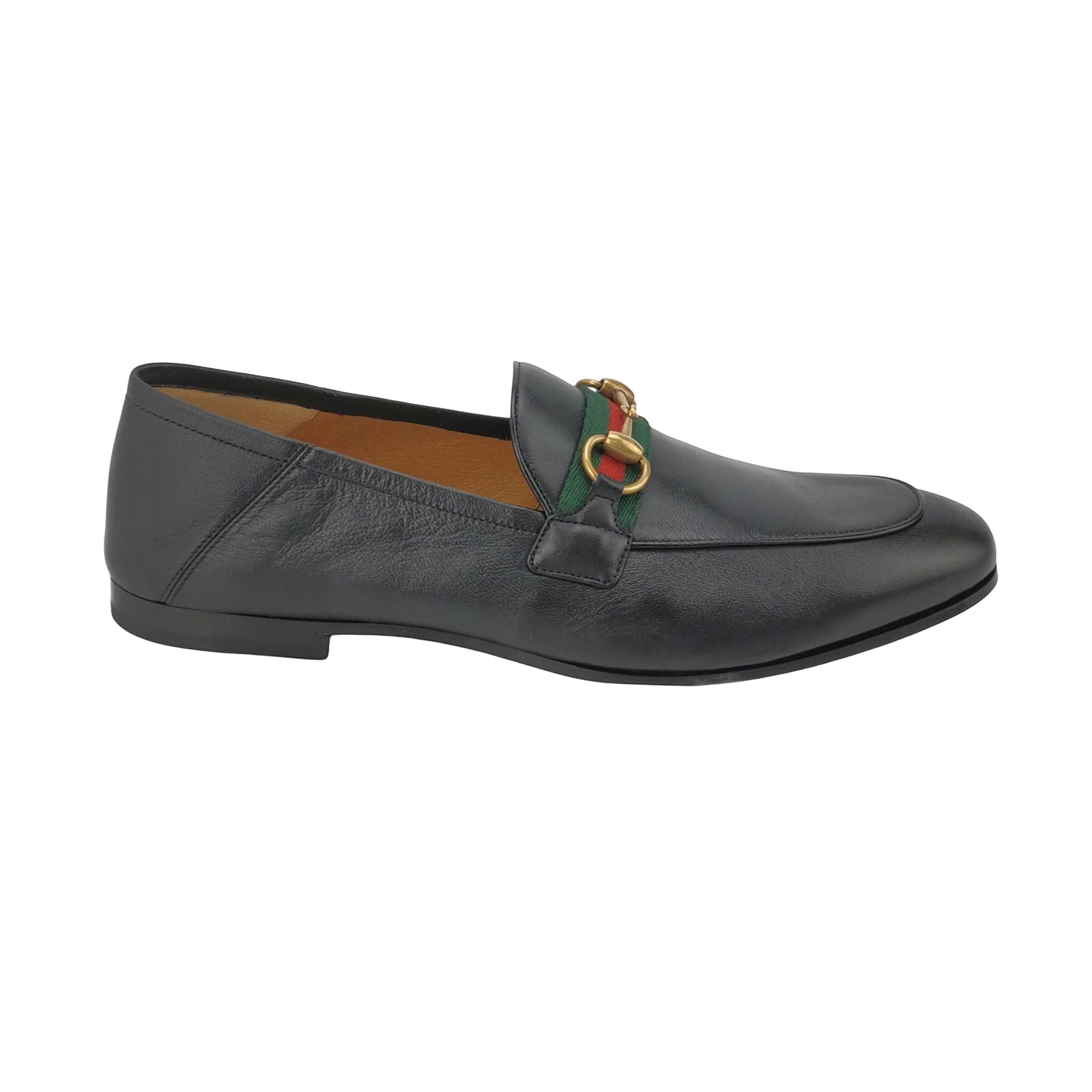Gucci Gucci Horsebit Web Stripe Leather Loafers 9 Size US 10 / EU 43 - 2 Thumbnail