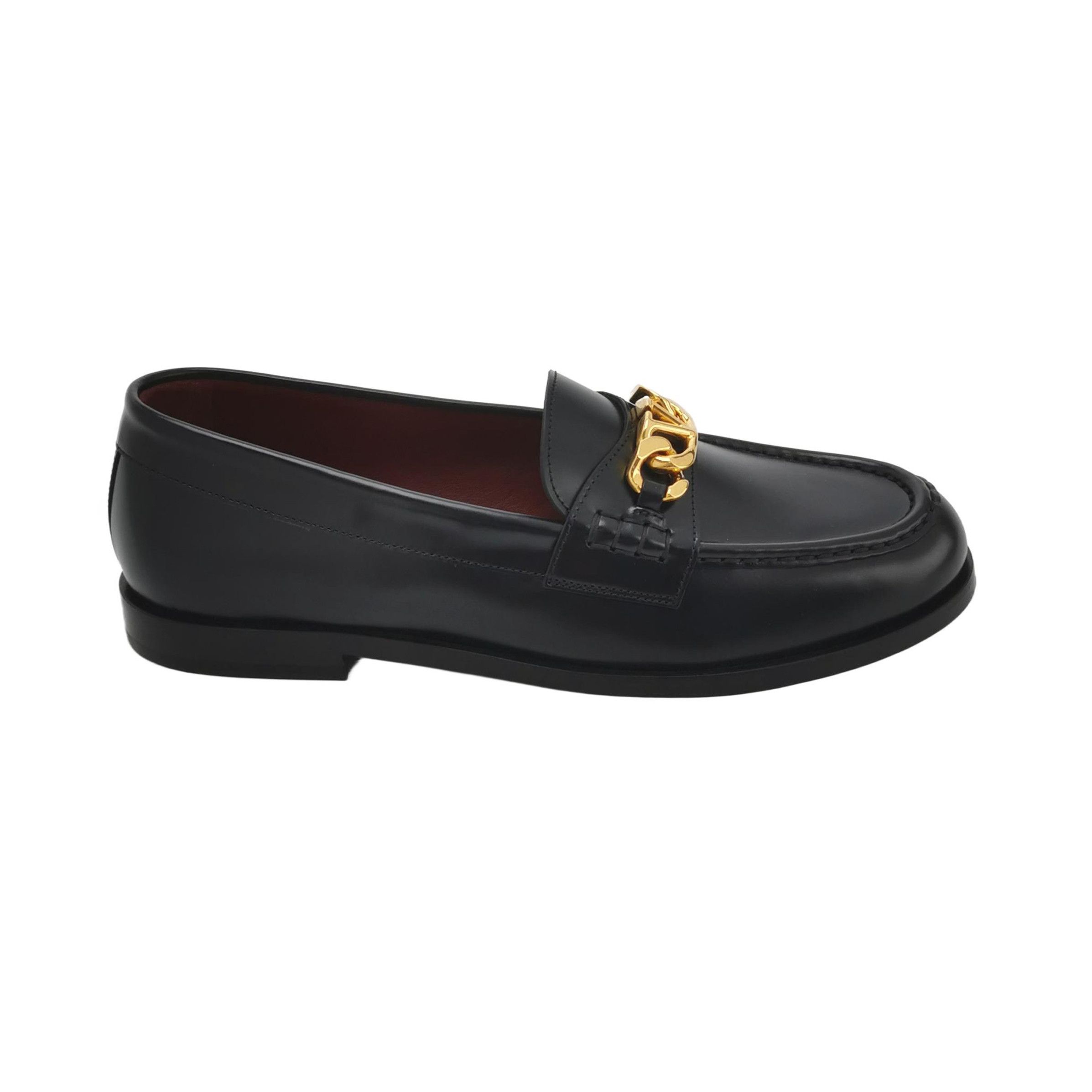 Valentino Valentino Gold Chain Leather Loafers 42 Size US 9 / EU 42 - 2 Thumbnail