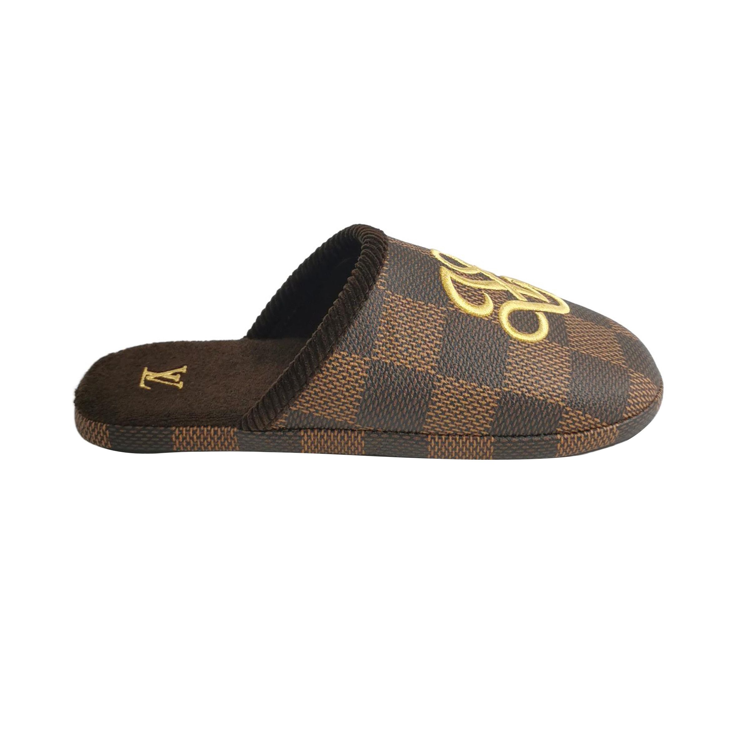 Louis Vuitton Louis Vuitton x Tyler Collab Damier Palace Slippers 8.5 Size US 8 / EU 41 - 2 Thumbnail