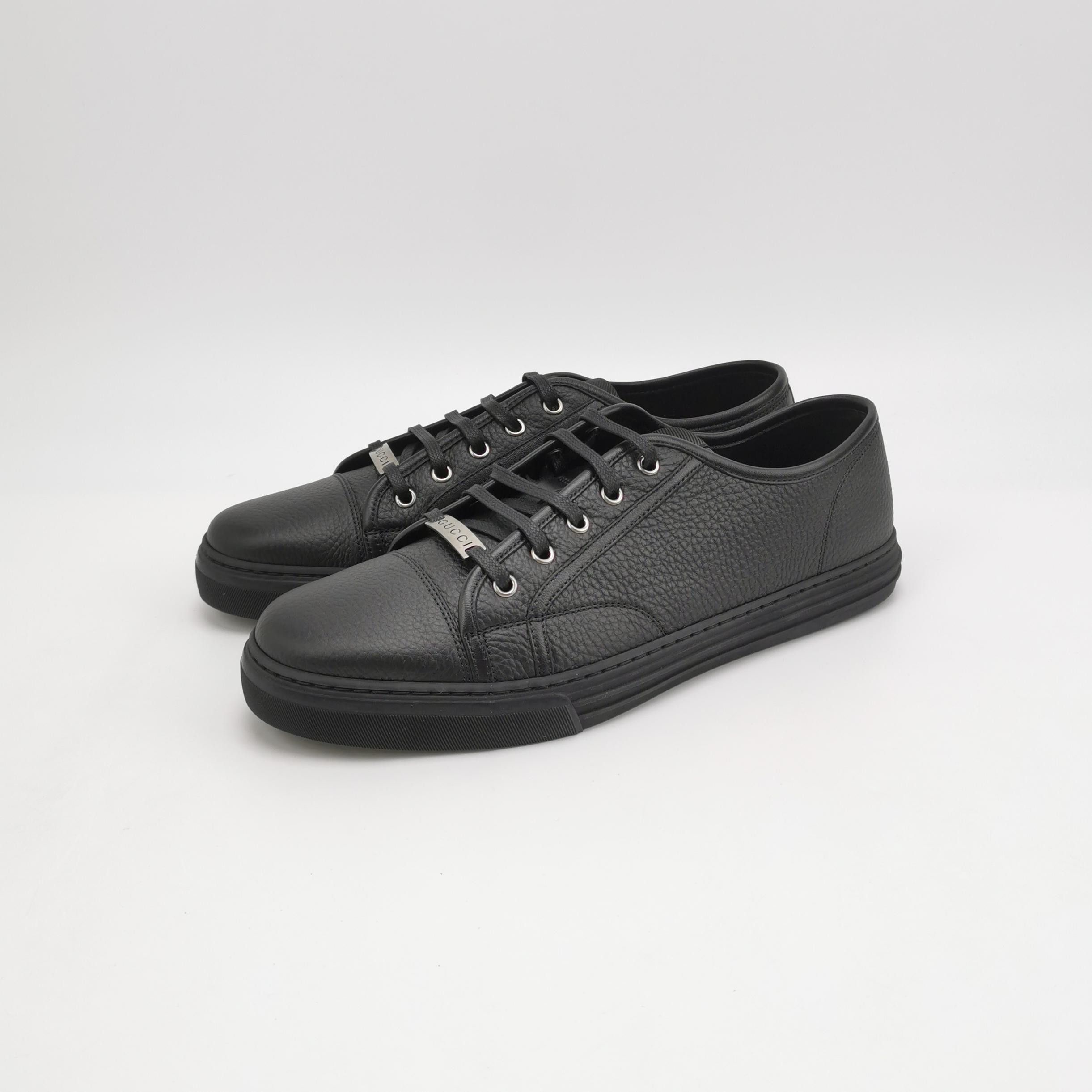 Gucci Gucci Grained Leather Low-Top Sneakers 10.5 Size US 11 / EU 44 - 3 Thumbnail
