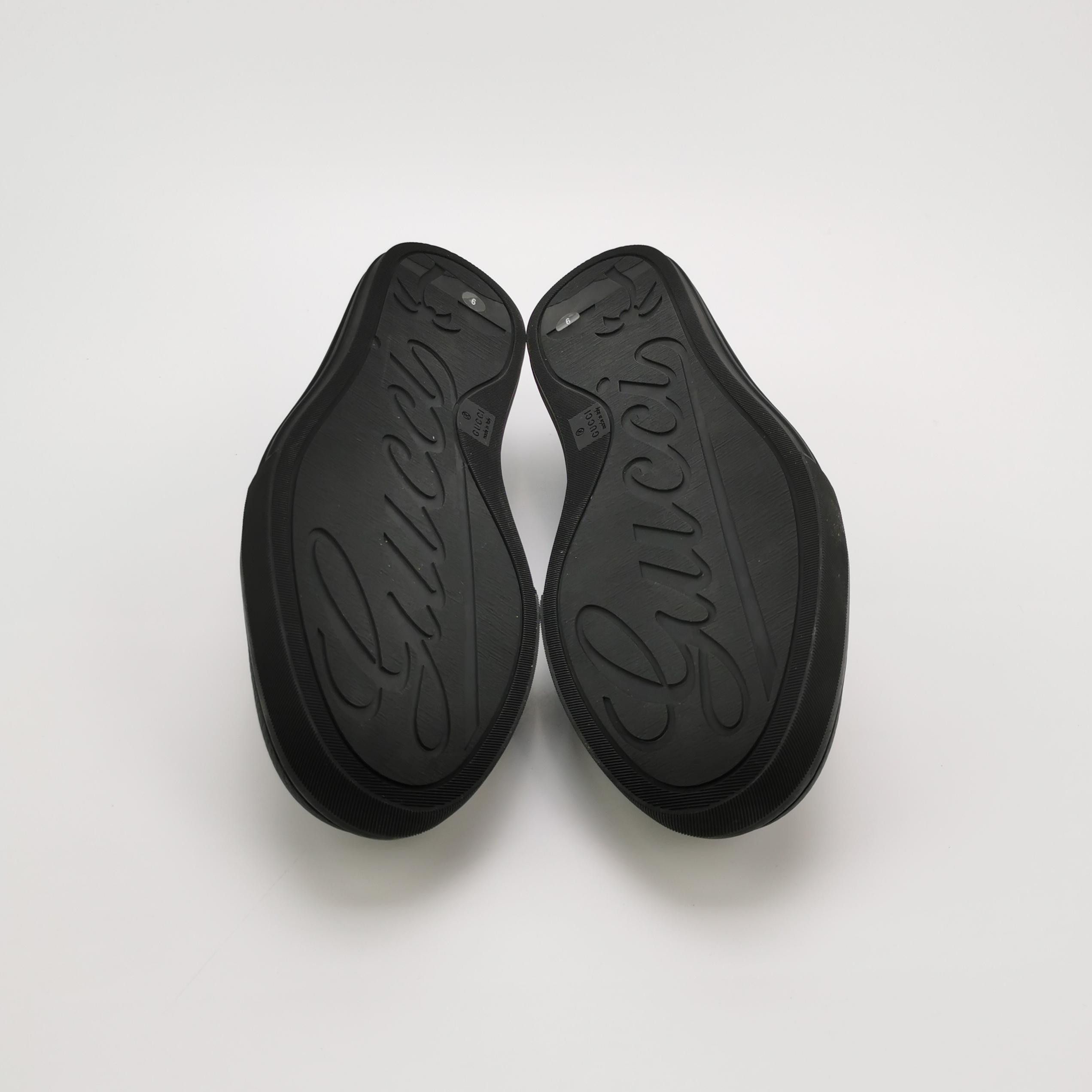 Gucci Gucci Black Pebbled Leather Low-Top Sneakers 43 Size US 10 / EU 43 - 6 Thumbnail