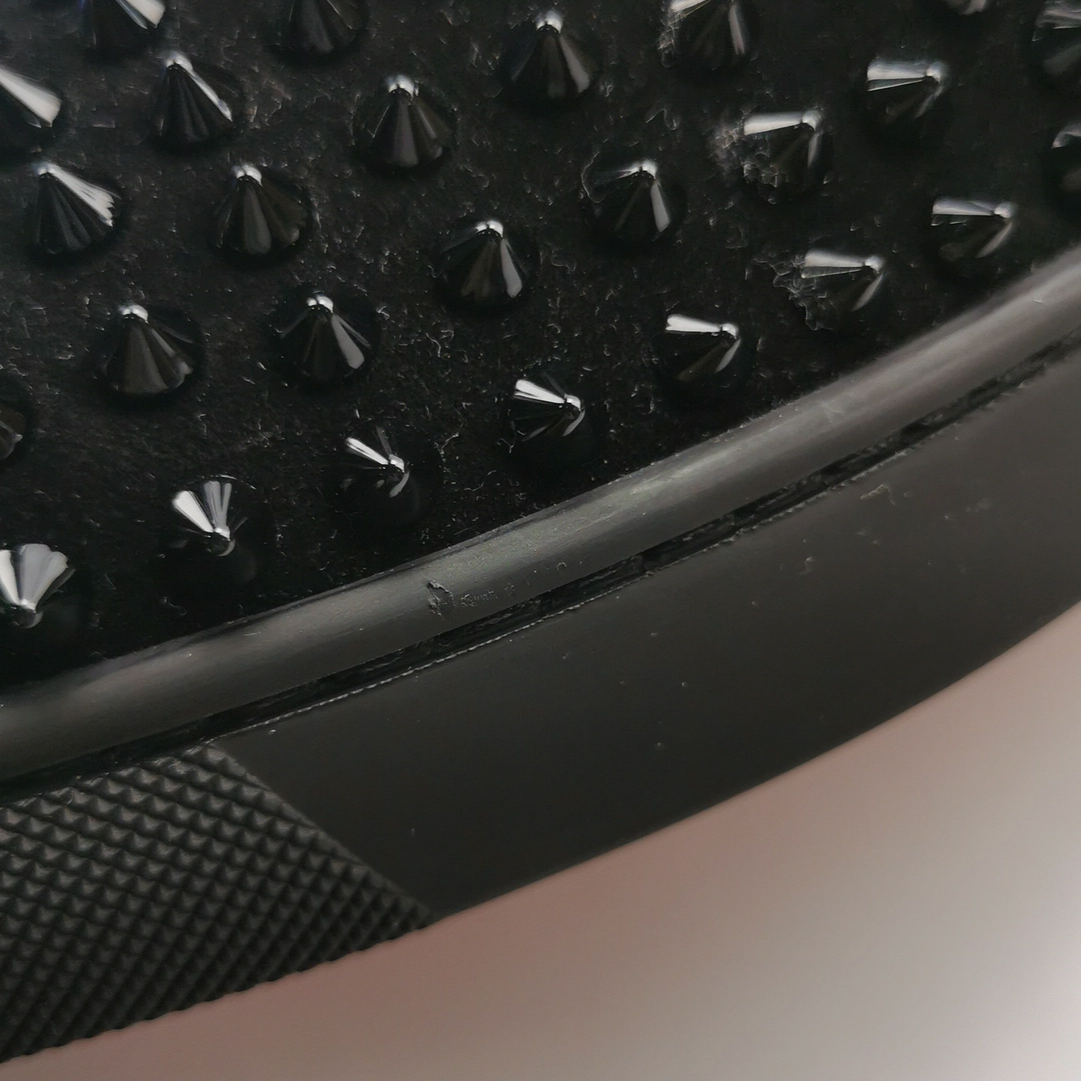 Christian Louboutin Christian Louboutin Spiked Suede Slip-Ons 39.5 Size US 6 / EU 39 - 8 Thumbnail