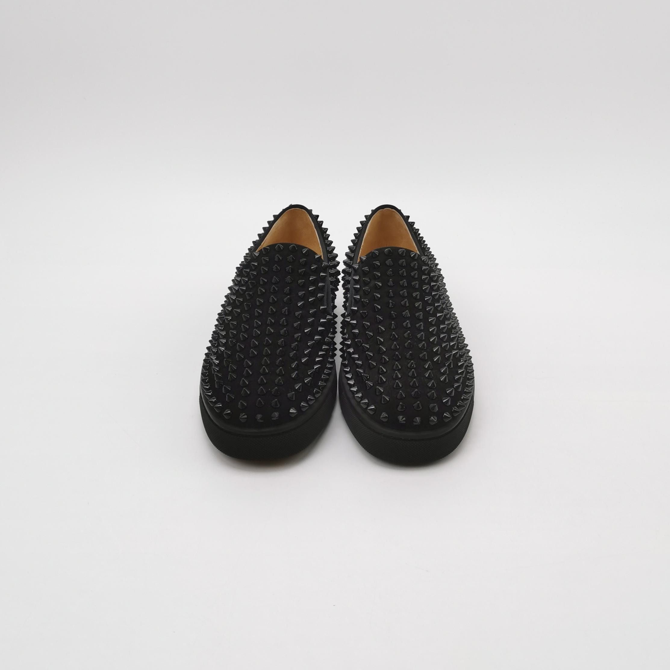 Christian Louboutin Christian Louboutin Spiked Suede Slip-Ons 39.5 Size US 6 / EU 39 - 4 Thumbnail