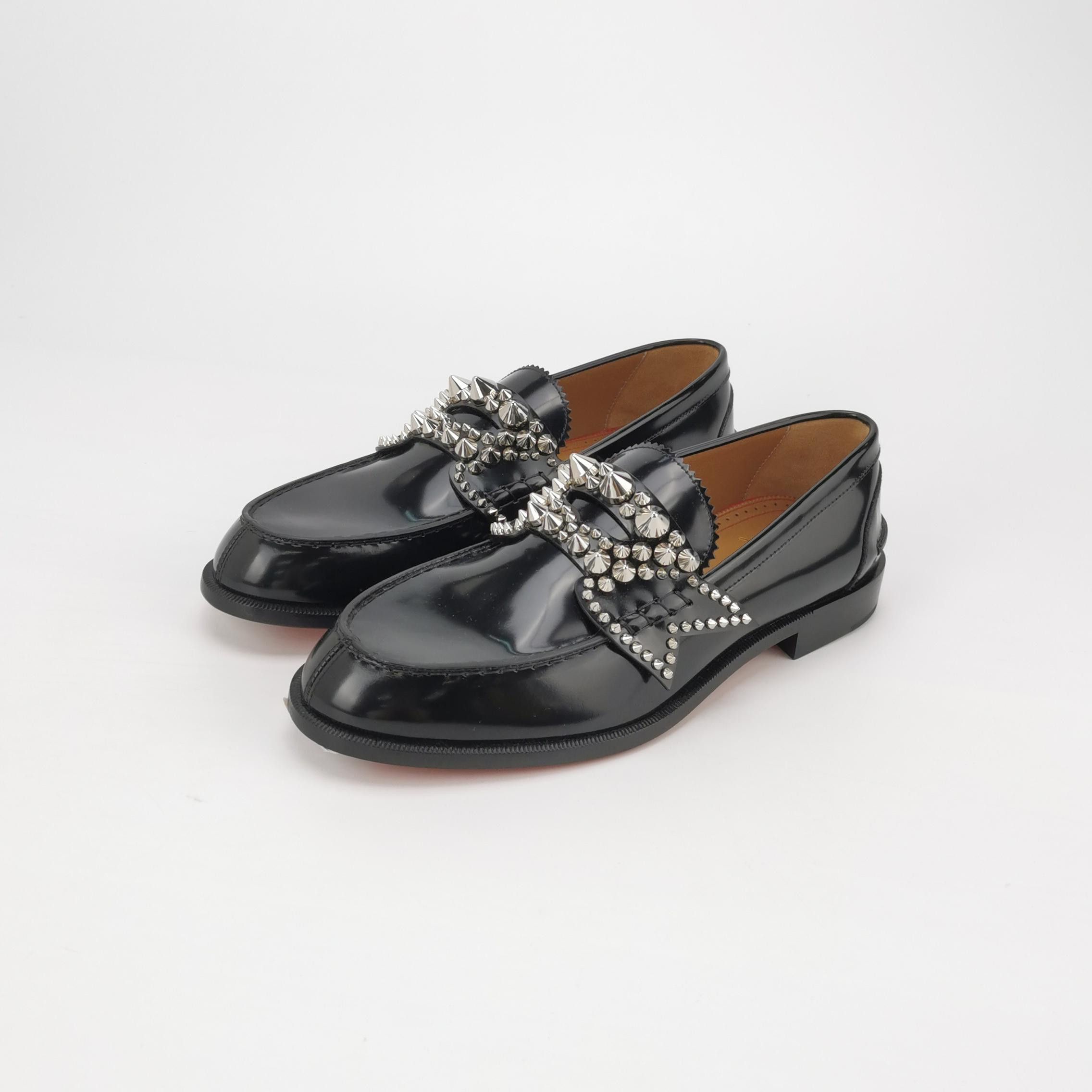 Christian Louboutin Christian Louboutin Spiked Leather Loafers 41 Size US 8 / EU 41 - 3 Thumbnail