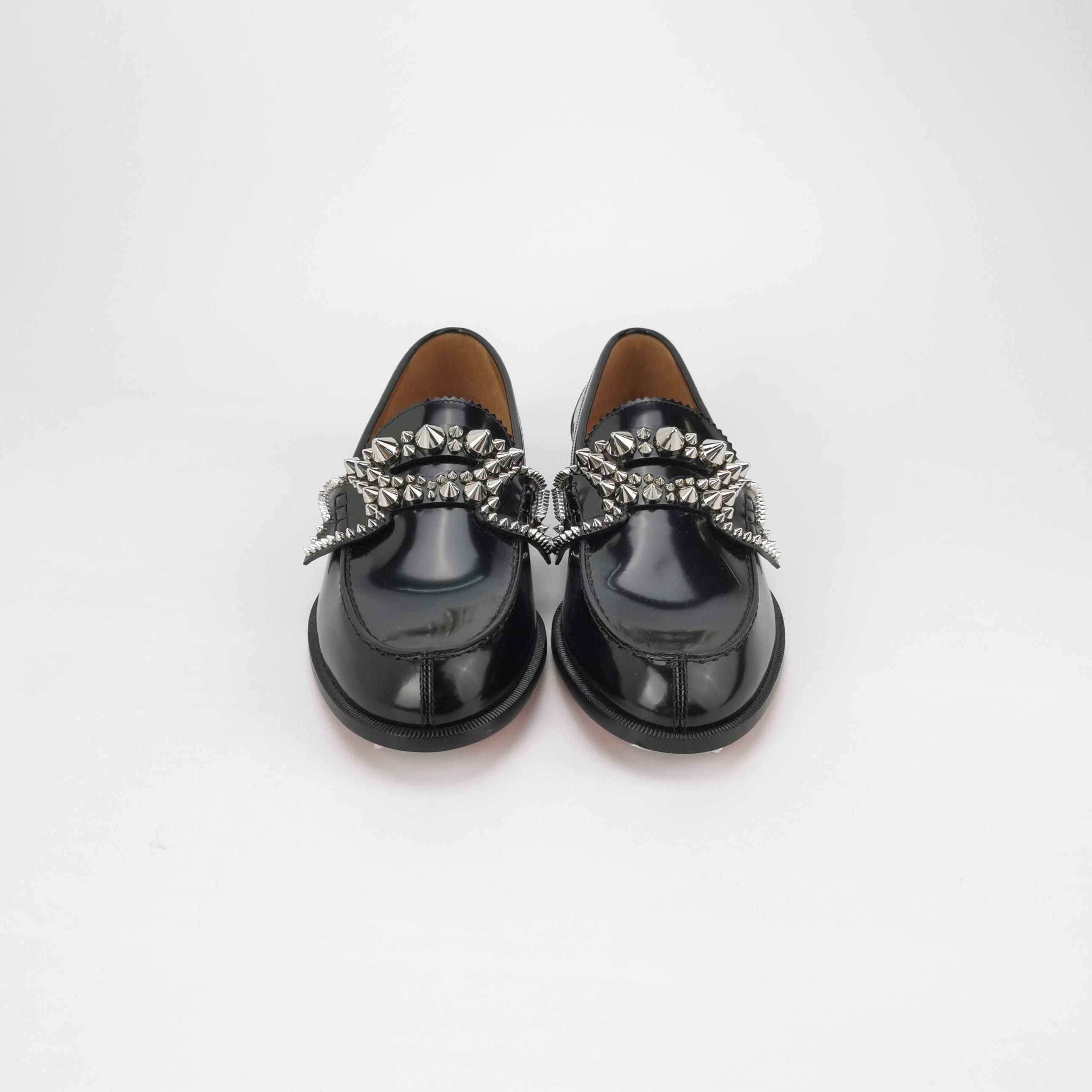 Christian Louboutin Christian Louboutin Spiked Leather Loafers 41 Size US 8 / EU 41 - 4 Thumbnail