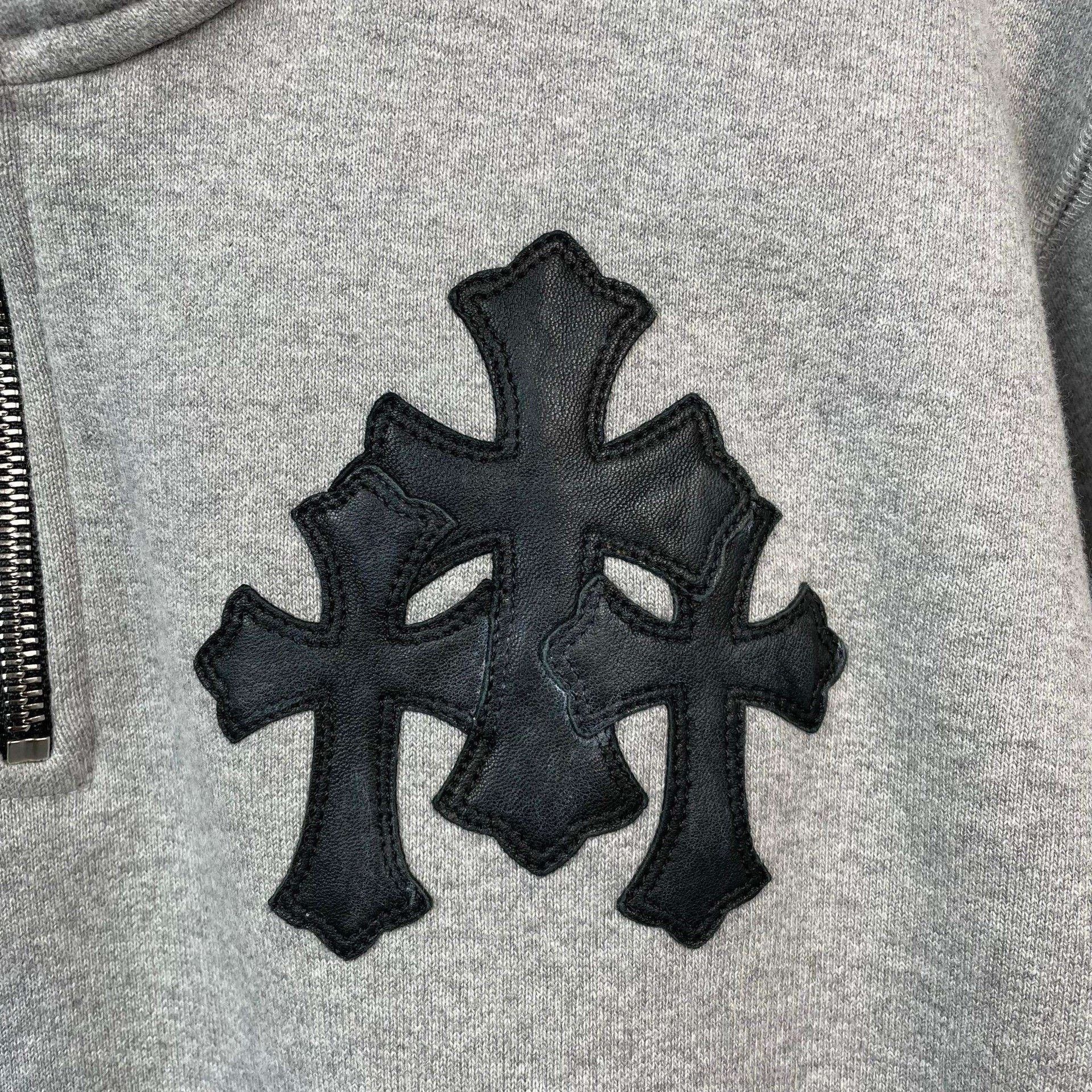 Chrome Hearts Chrome Hearts Triple Leather Cross Quarter-Zip Size M Size US M / EU 48-50 / 2 - 8 Thumbnail