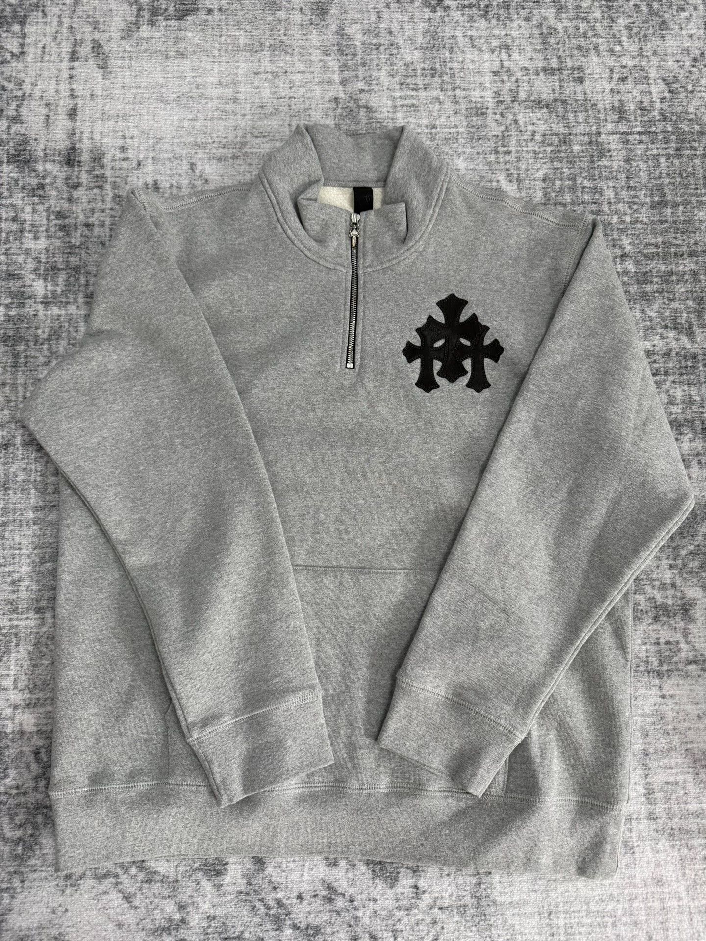 Chrome Hearts Chrome Hearts Cross Patch Half Zip Sweatshirt XL Size US XL / EU 56 / 4 - 2 Thumbnail