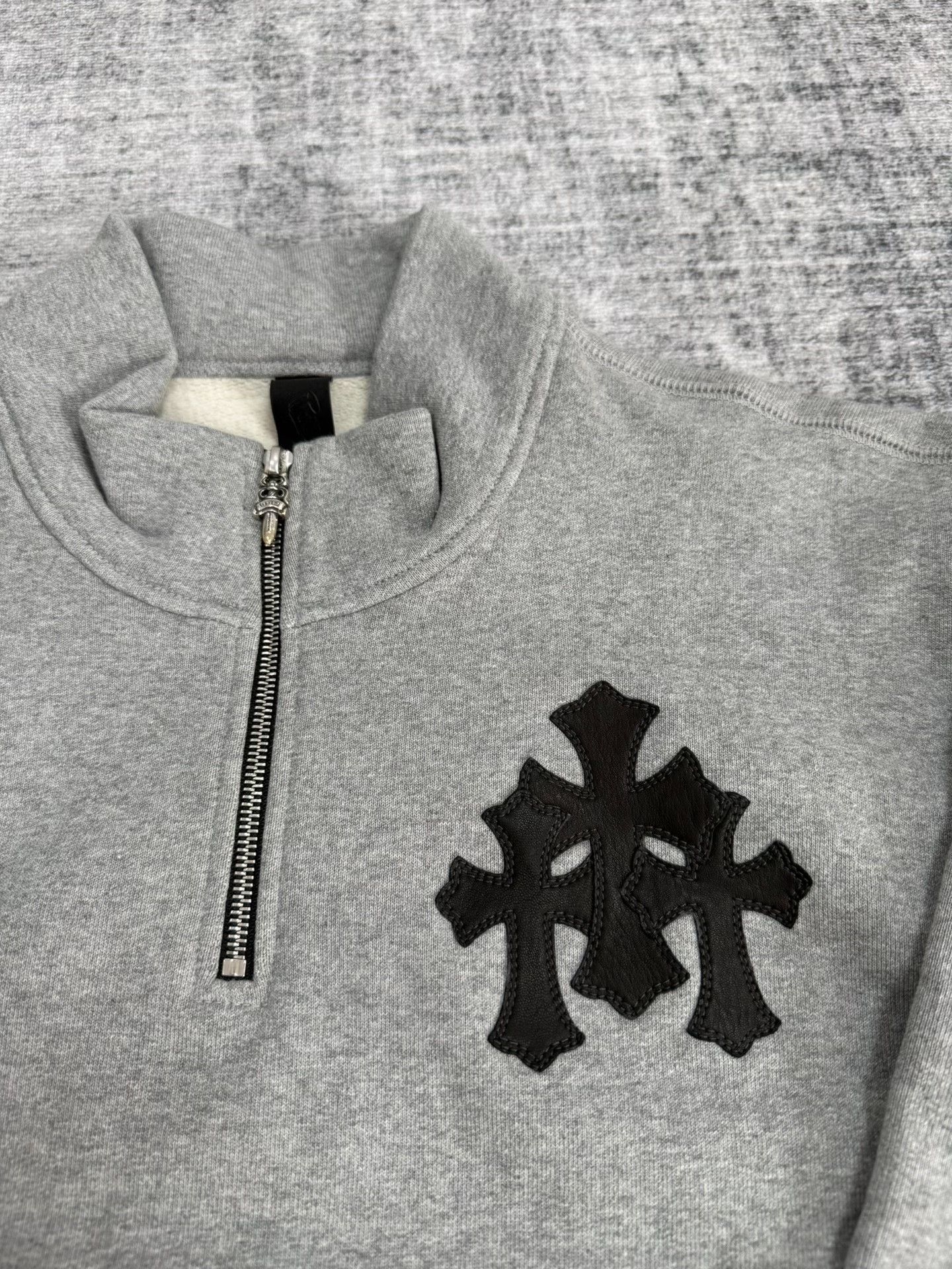 Chrome Hearts Chrome Hearts Cross Patch Half Zip Sweatshirt XL Size US XL / EU 56 / 4 - 3 Thumbnail