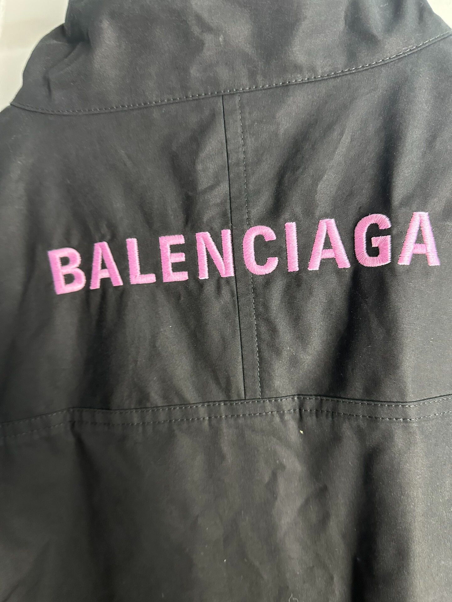 Balenciaga Balenciaga Pink Logo Embroidered Zip Jacket 48 Size US M / EU 48-50 / 2 - 4 Thumbnail
