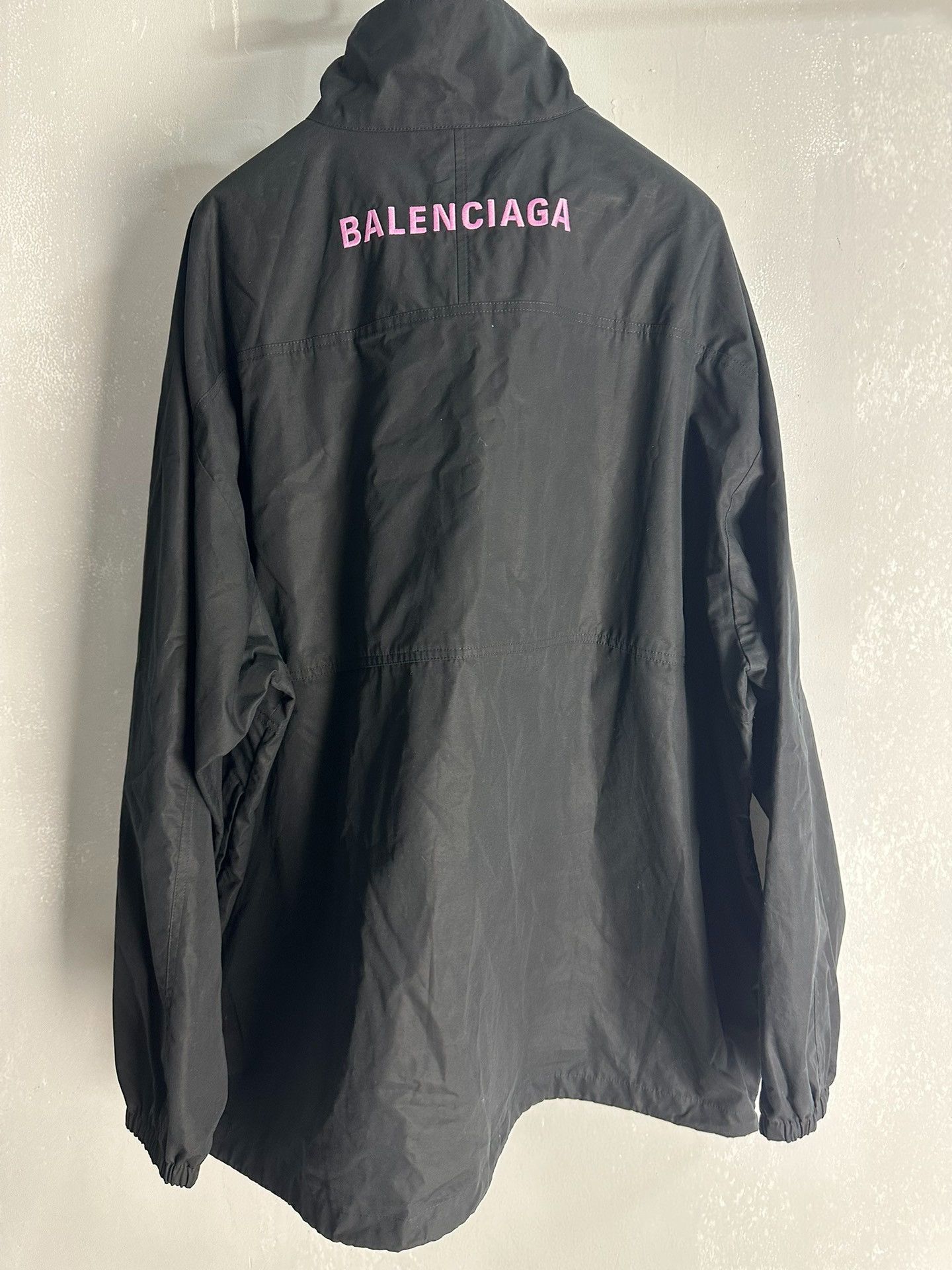 Balenciaga Balenciaga Pink Logo Embroidered Zip Jacket 48 Size US M / EU 48-50 / 2 - 2 Thumbnail