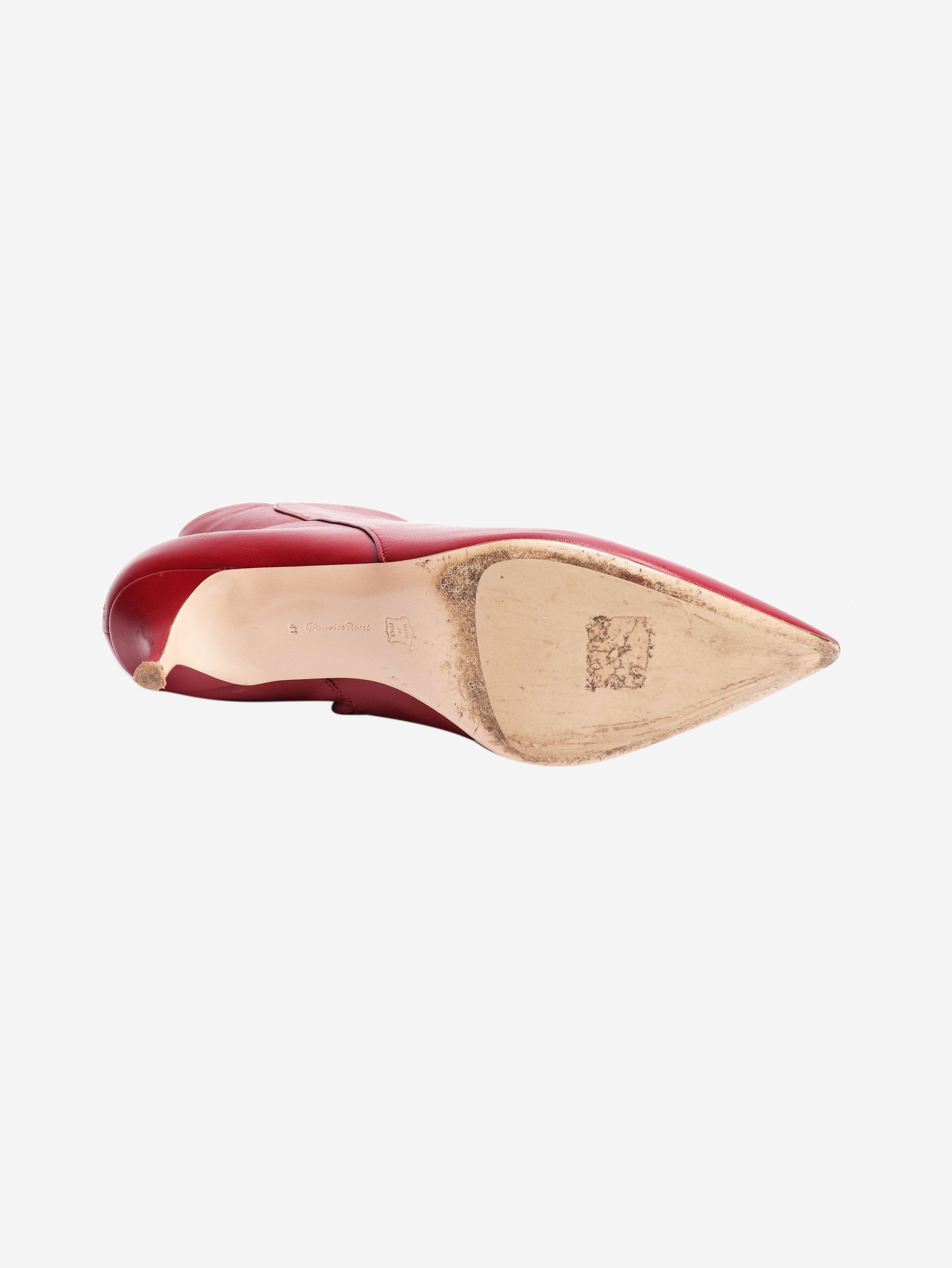 Gianvito Rossi Burgundy ankle boots - UK 8 Size US 10.5 / IT 40.5 - 5 Thumbnail