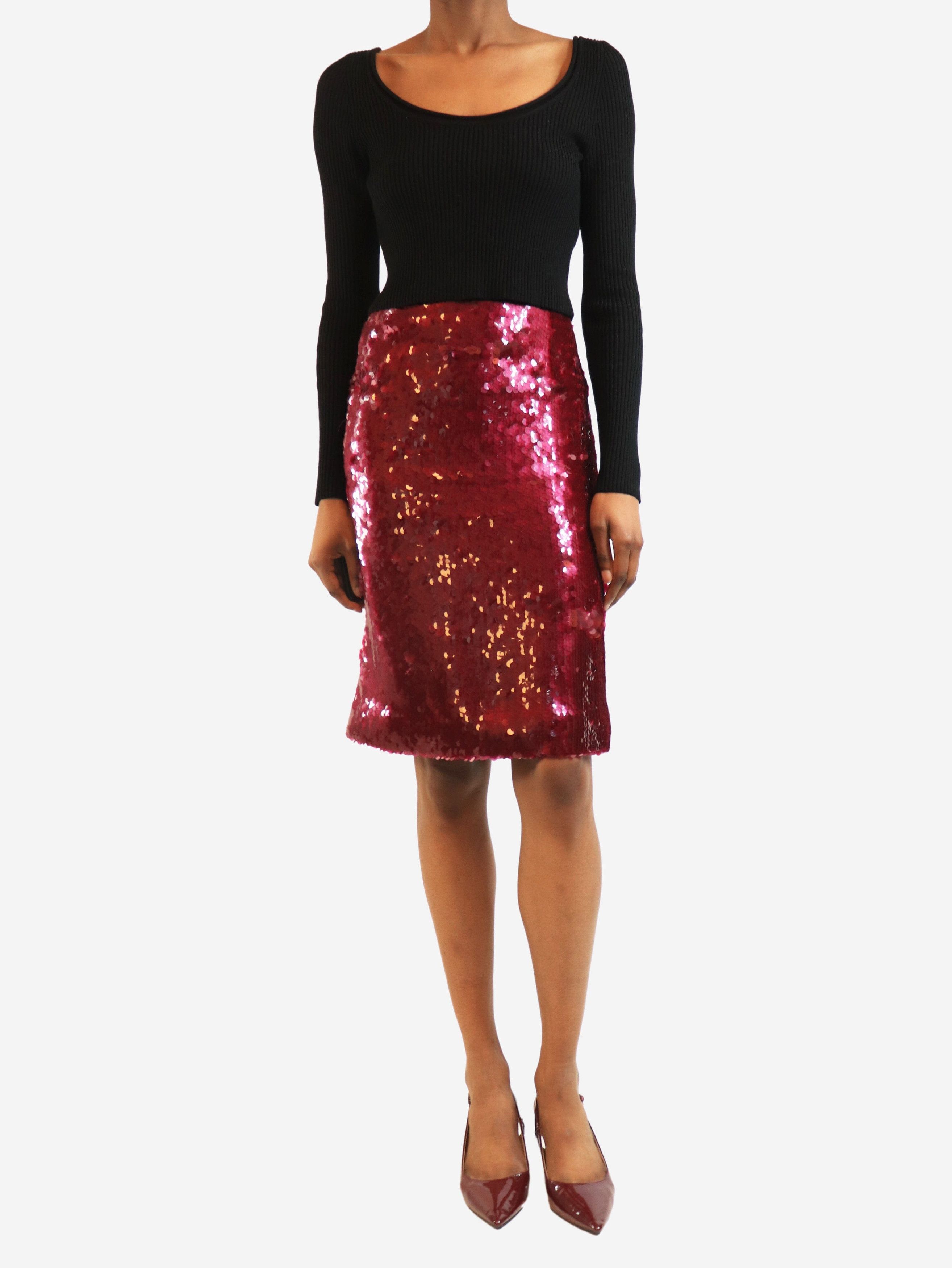 16Arlington Purple sequin skirt - UK 4 Size 25" / US 0 / IT 36 - 3 Thumbnail