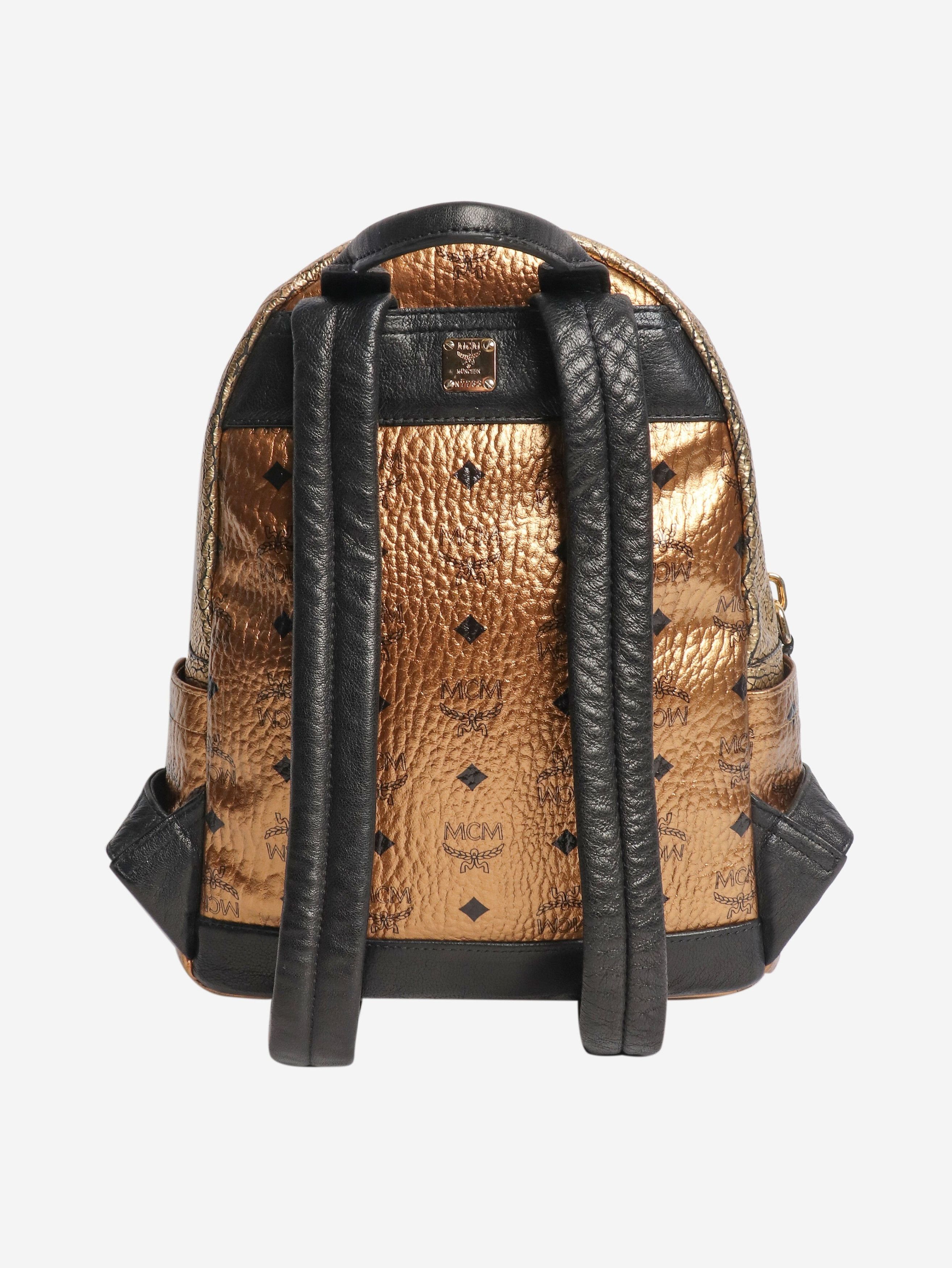 MCM Gold metallic backpack Size ONE SIZE - 3 Thumbnail