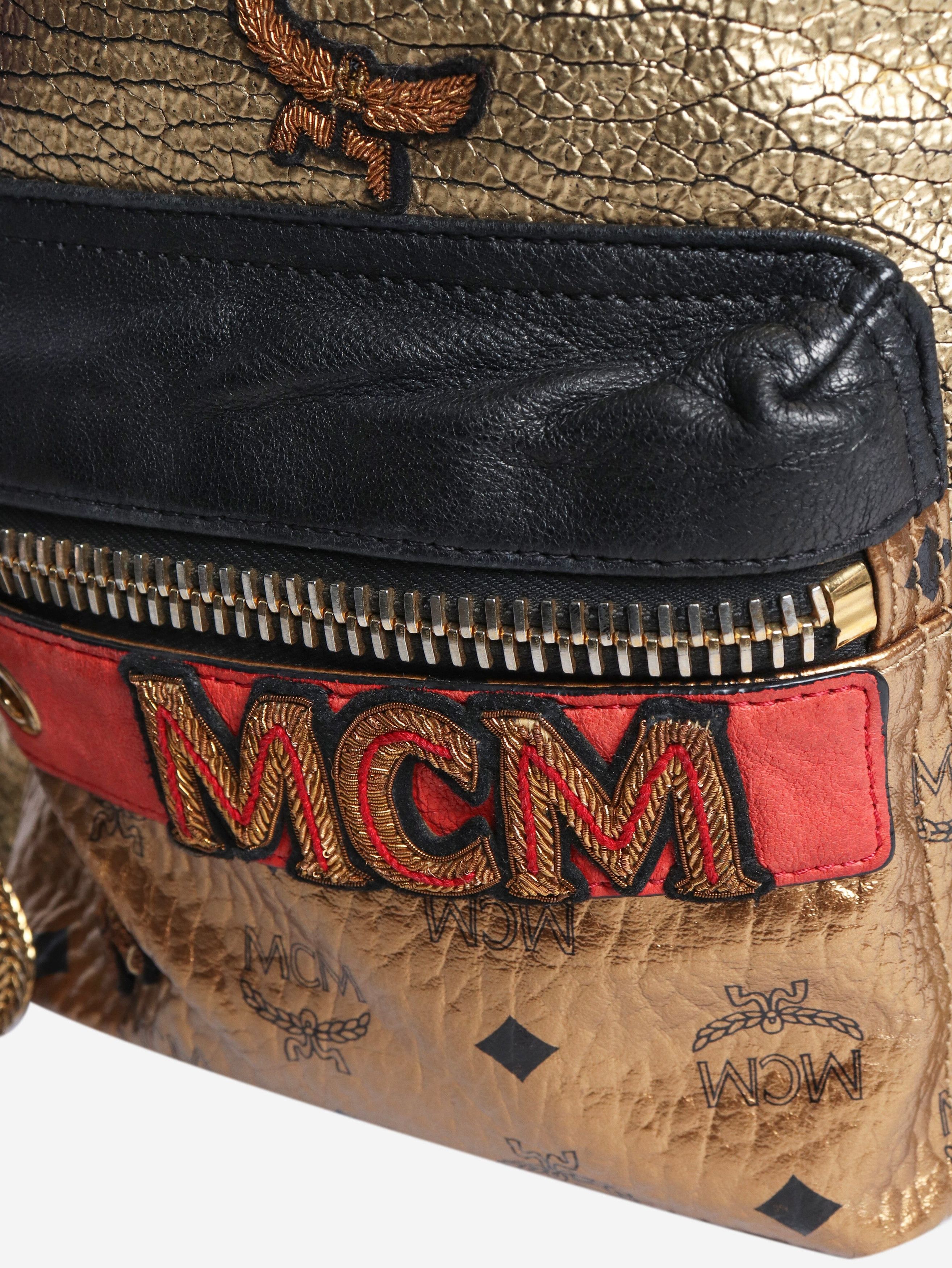 MCM Gold metallic backpack Size ONE SIZE - 5 Thumbnail