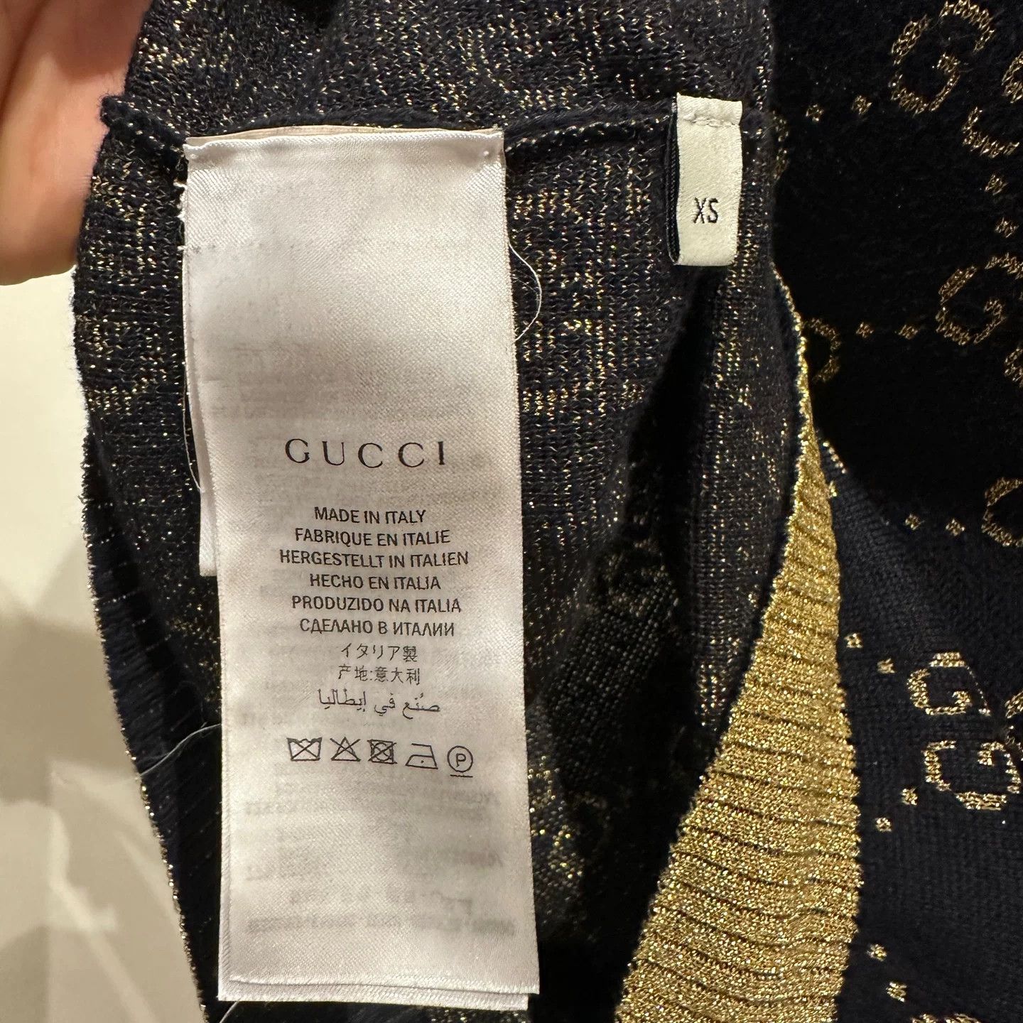 Gucci Gucci Knit Gold T-Shirt XS Women Size XS / US 0-2 / IT 36-38 - 4 Thumbnail