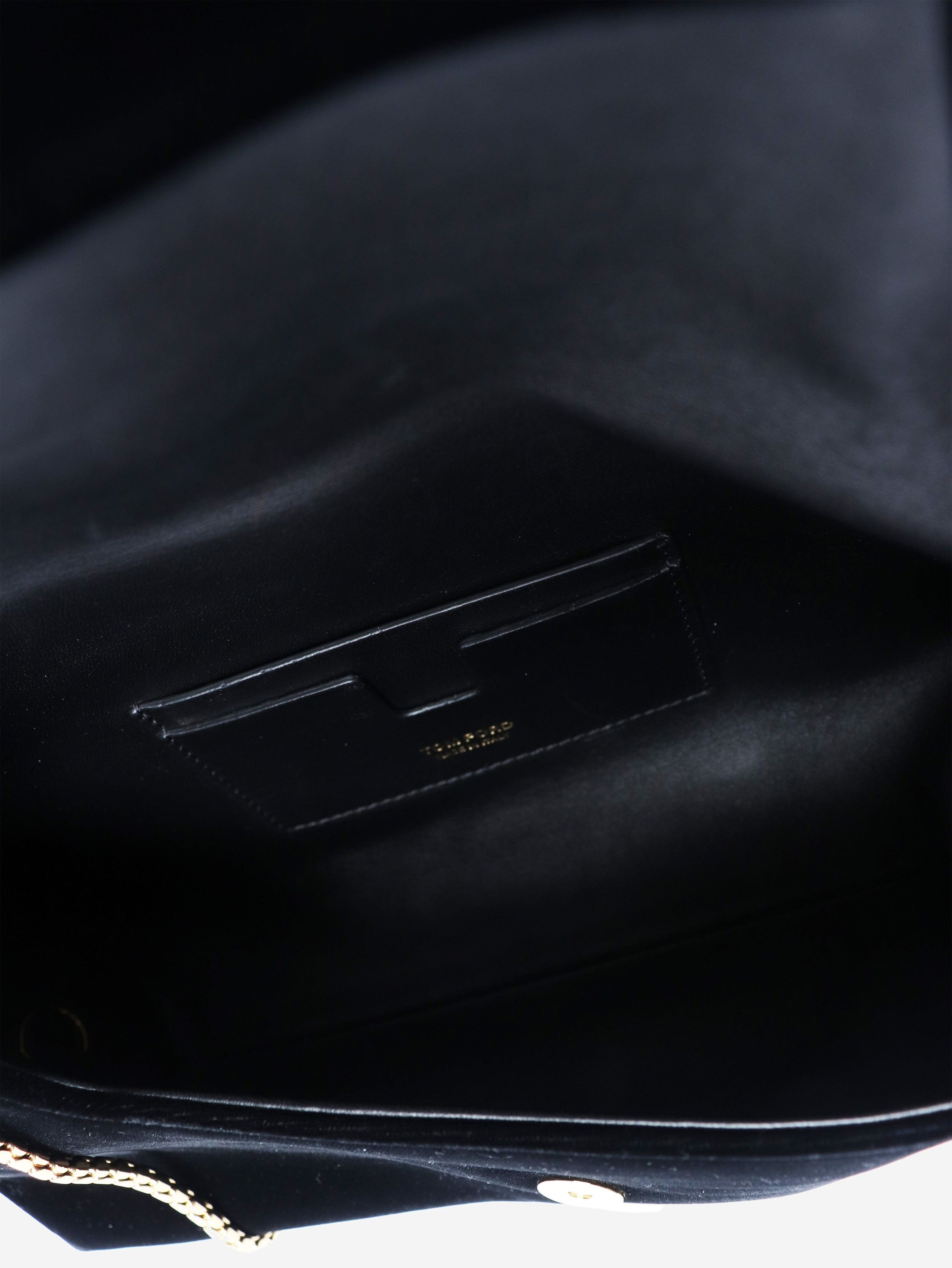 Tom Ford Black velvet chain shoulder bag Size ONE SIZE - 7 Thumbnail