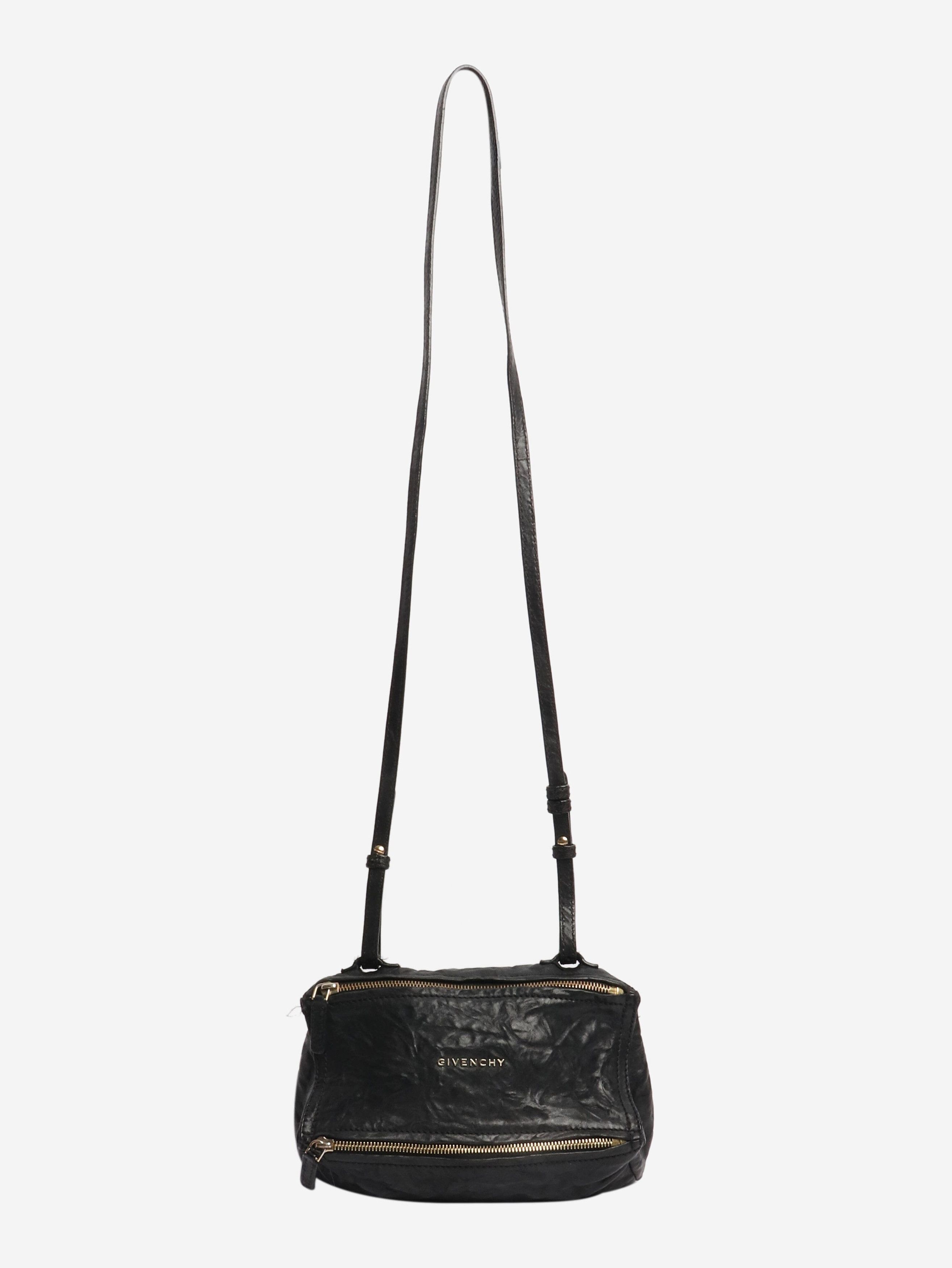 Givenchy Black textured Pandora crossbody bag Size ONE SIZE - 2 Thumbnail