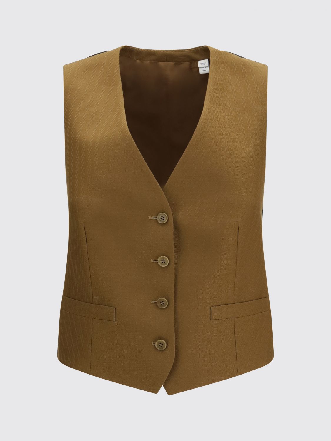 Burberry Burberry Waistcoat Woman Brown Size S / US 4 / IT 40 - 2 Thumbnail