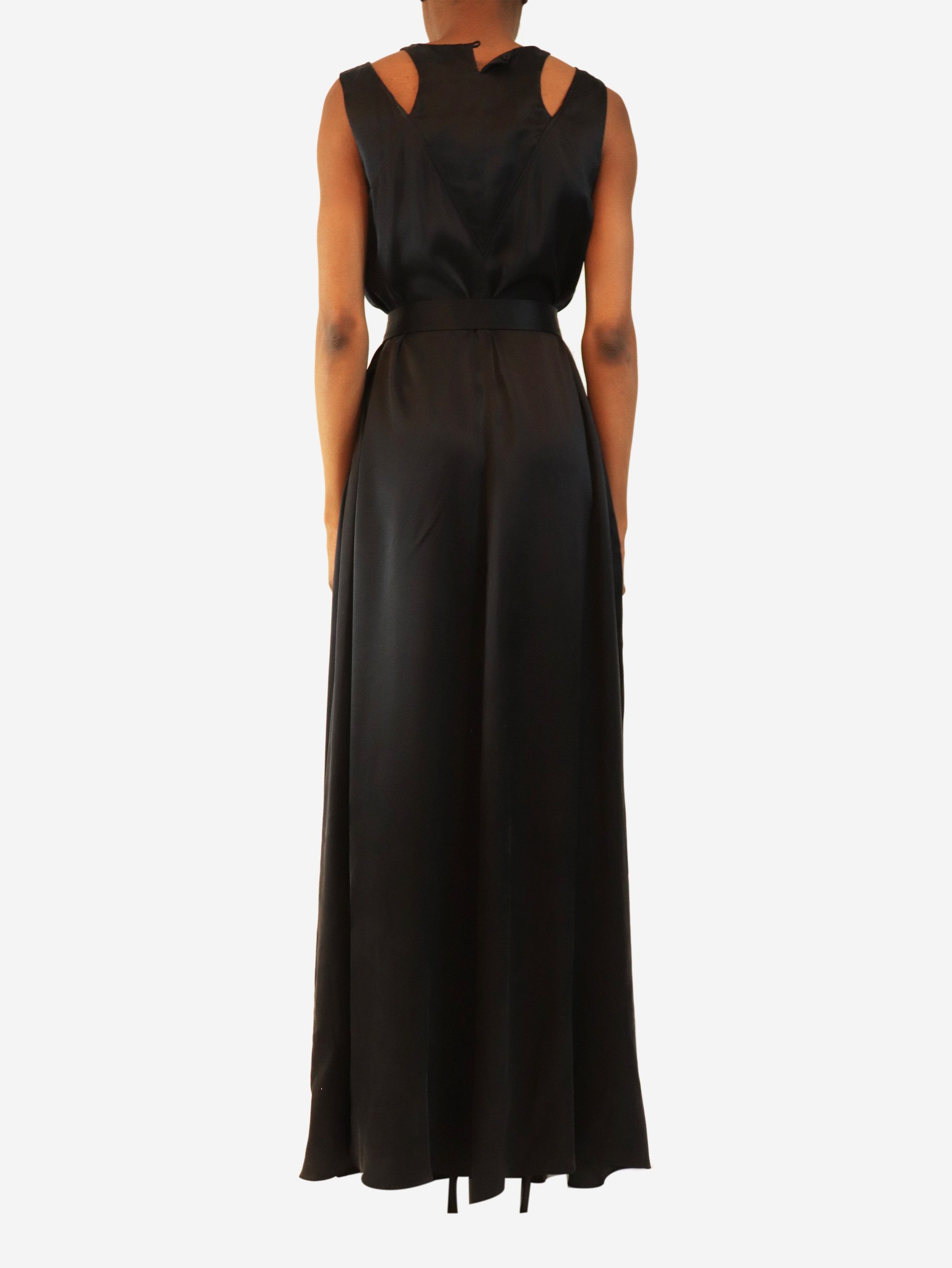 Kenzo Black silk maxi dress - UK 8 Size S / US 4 / IT 40 - 2 Thumbnail
