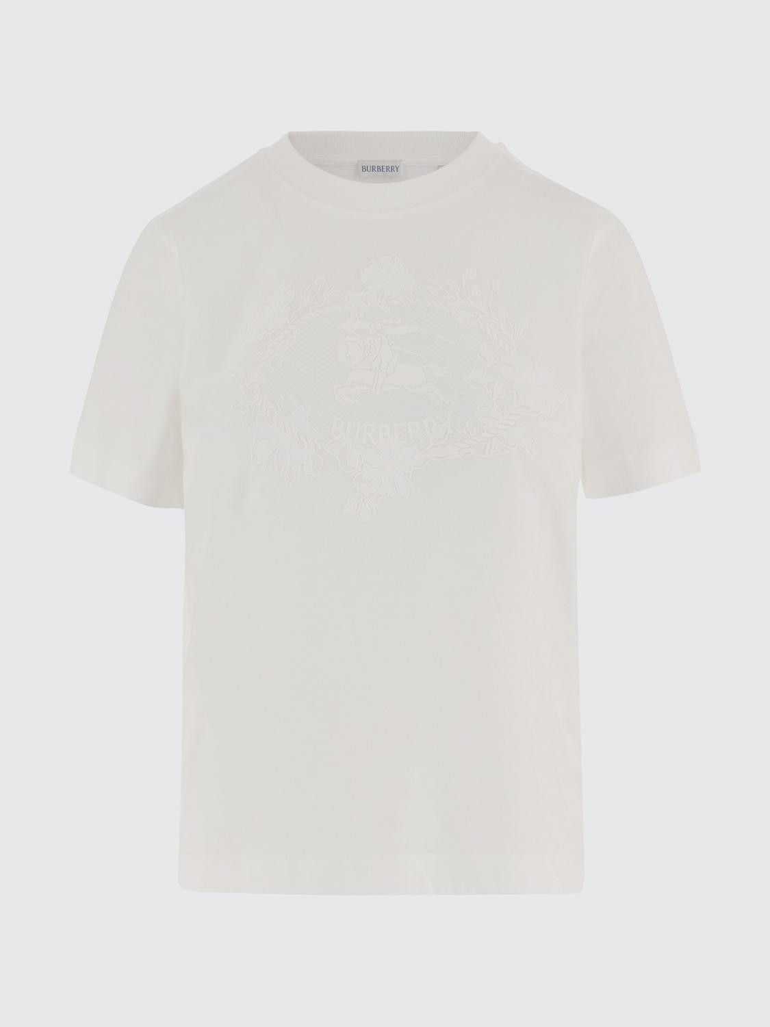 Burberry Burberry T-Shirt Woman White Size M / US 6-8 / IT 42-44 - 2 Thumbnail