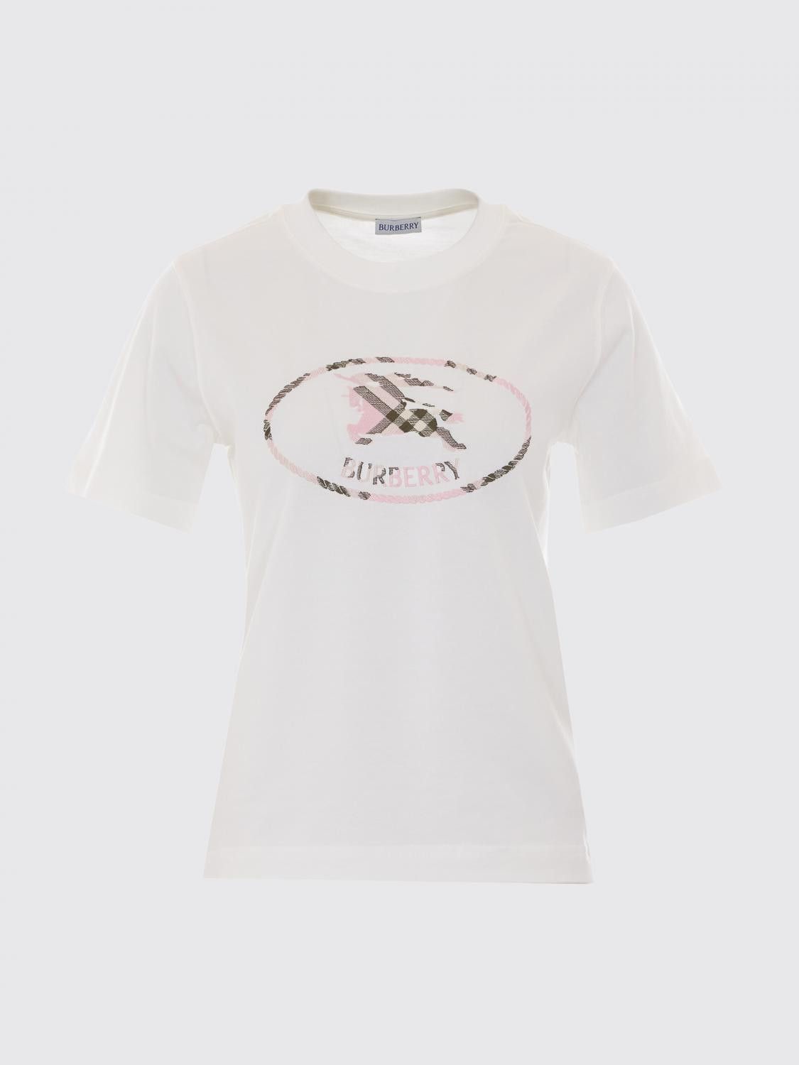 Burberry Burberry T-Shirt Woman White Size XS / US 0-2 / IT 36-38 - 2 Thumbnail