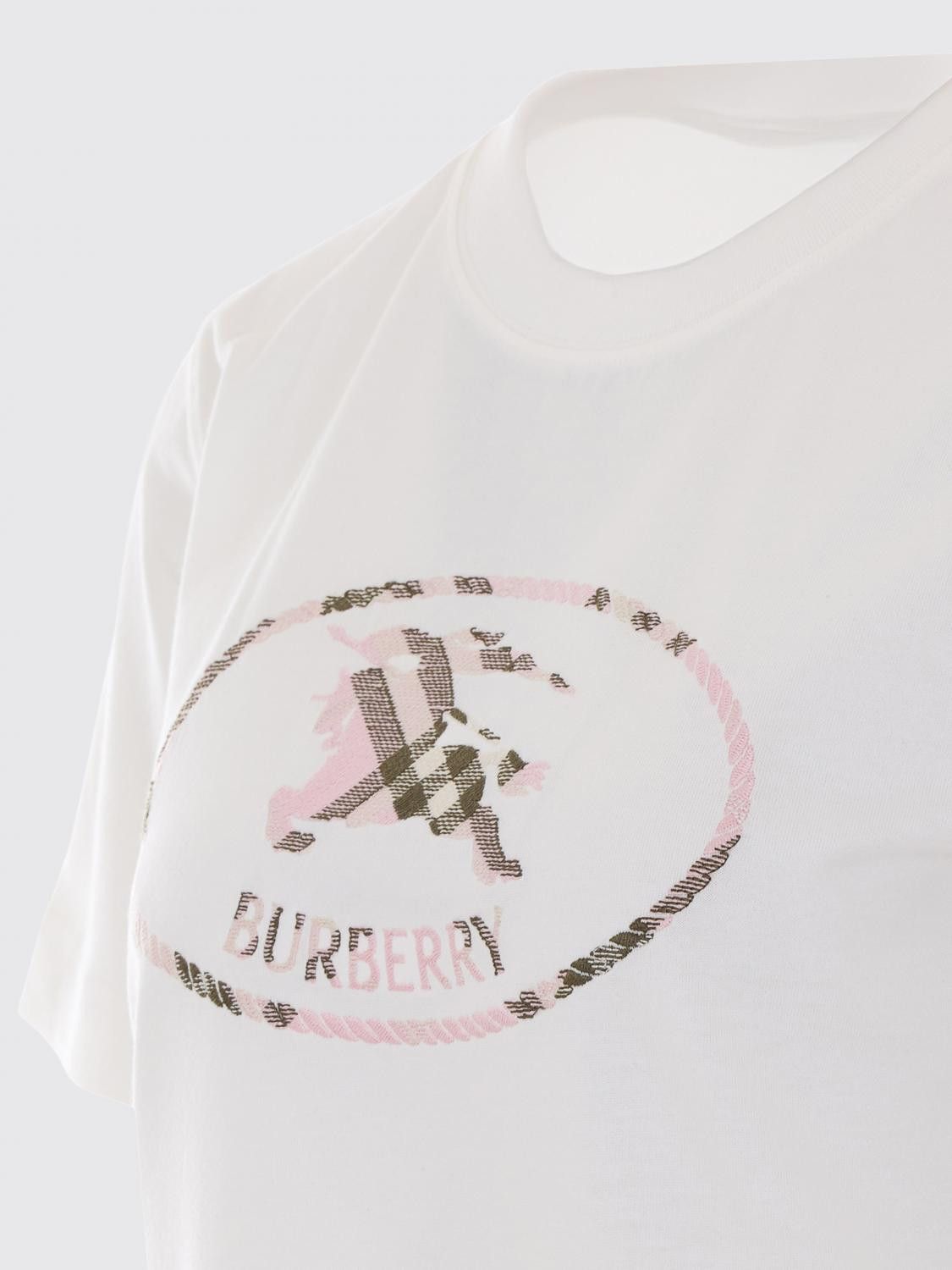 Burberry Burberry T-Shirt Woman White Size XS / US 0-2 / IT 36-38 - 4 Thumbnail