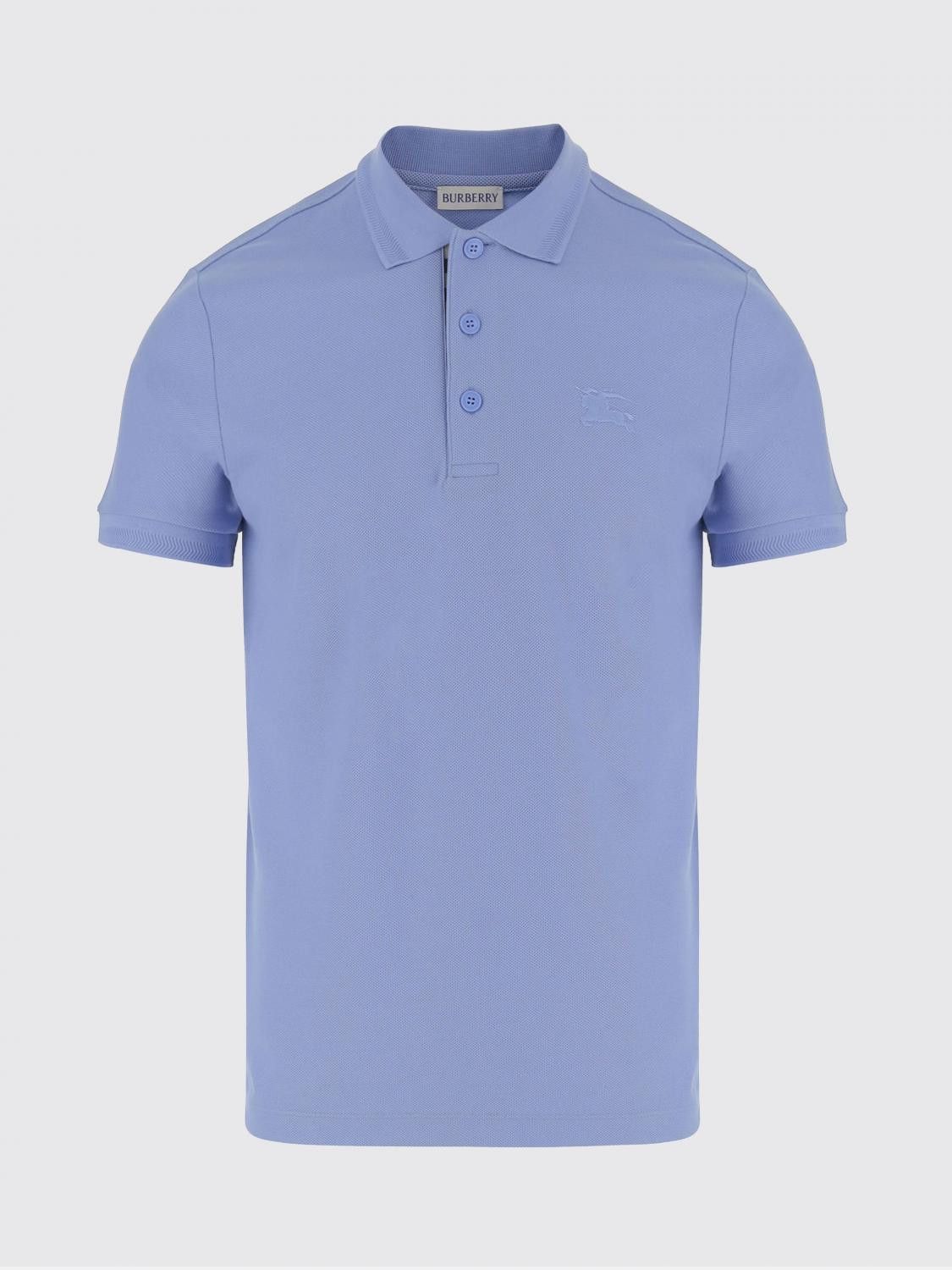 Burberry Burberry Polo Shirt Men Blue Size US XL / EU 56 / 4 - 2 Thumbnail