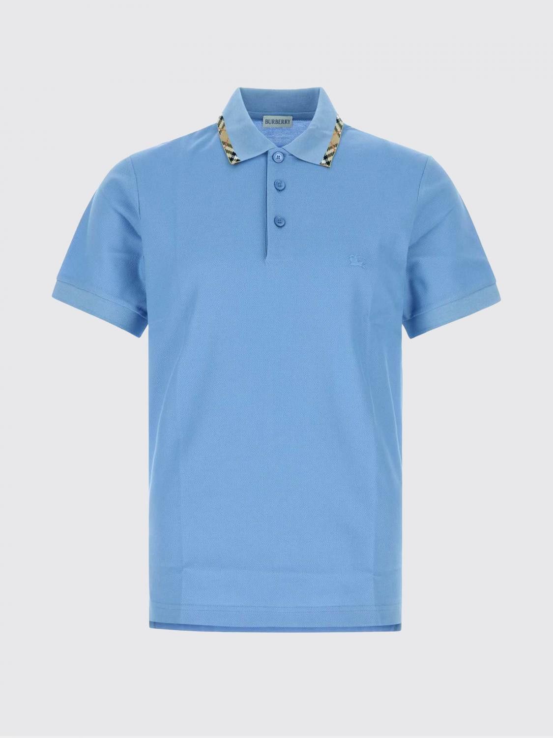 Burberry Burberry Polo Shirt Men Blue Size US L / EU 52-54 / 3 - 2 Thumbnail