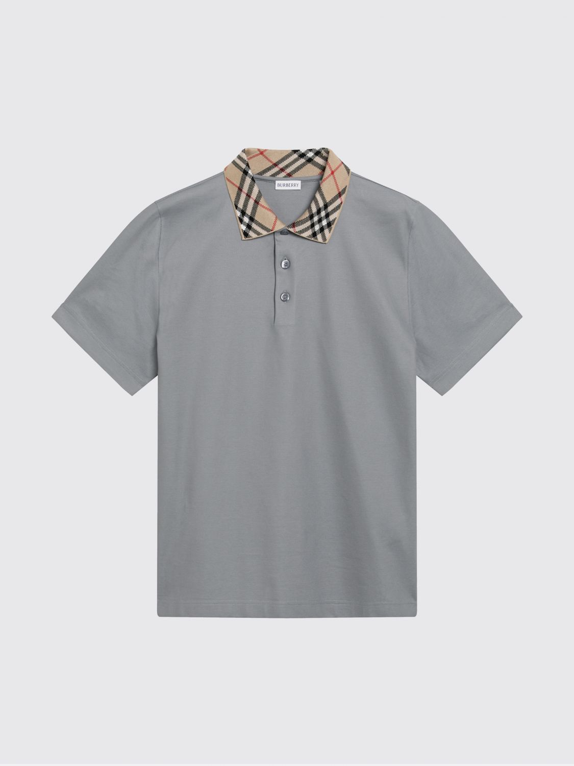 Burberry Burberry Polo Shirt Men Grey Size US XL / EU 56 / 4 - 2 Thumbnail