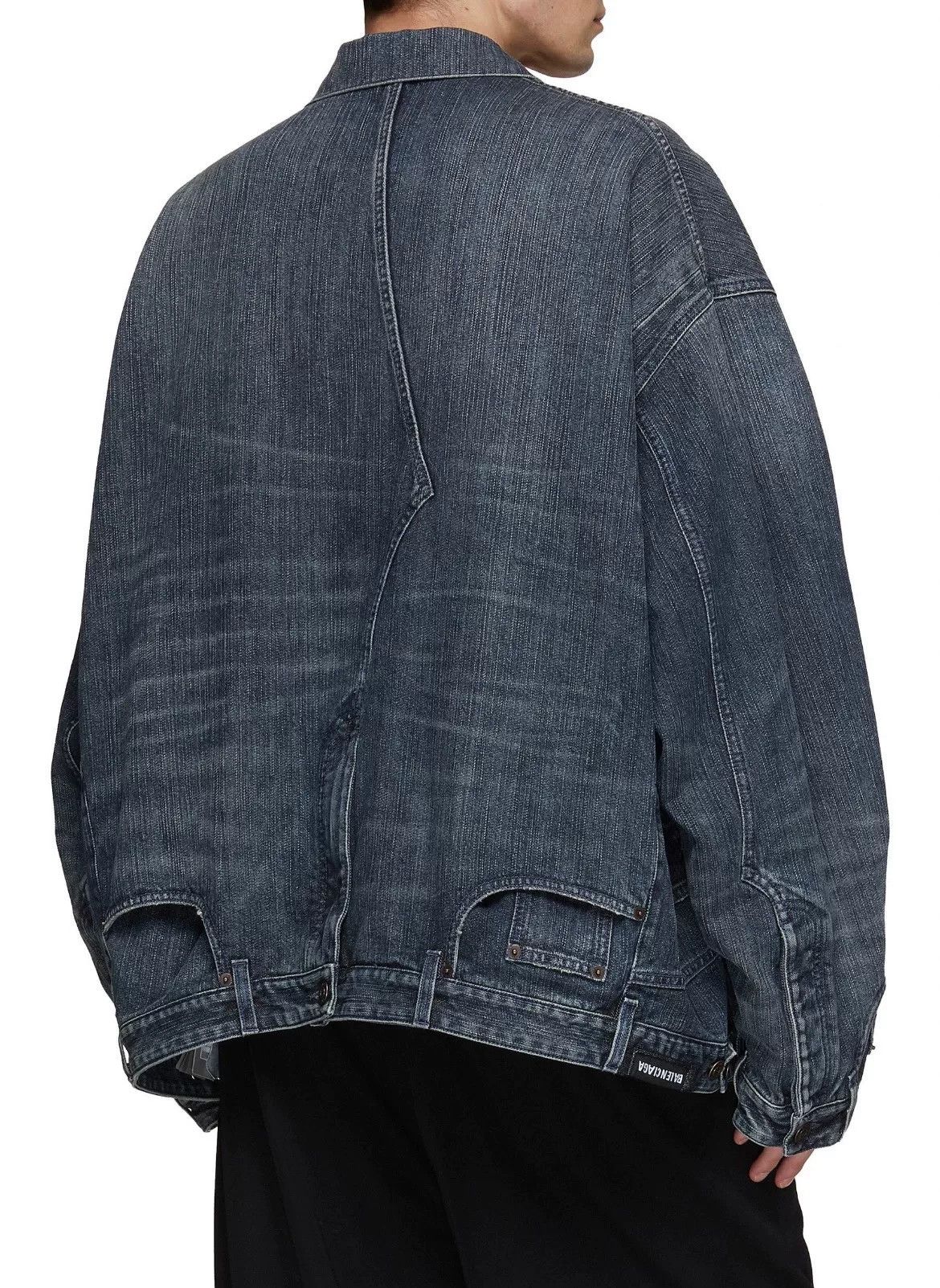 Balenciaga Balenciaga Washed Denim Jacket Size M Size US M / EU 48-50 / 2 - 6 Thumbnail