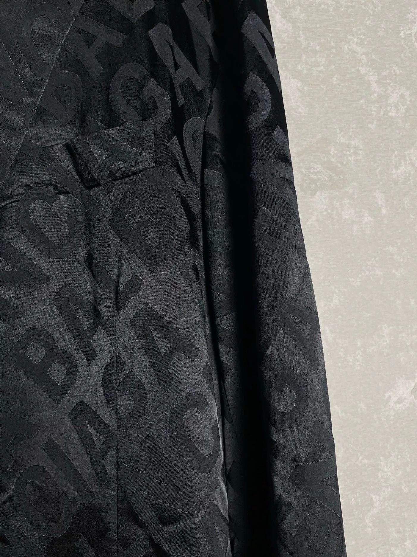 Balenciaga Balenciaga All-over Logo Silk Blazer Size 1 Size 36R - 5 Thumbnail