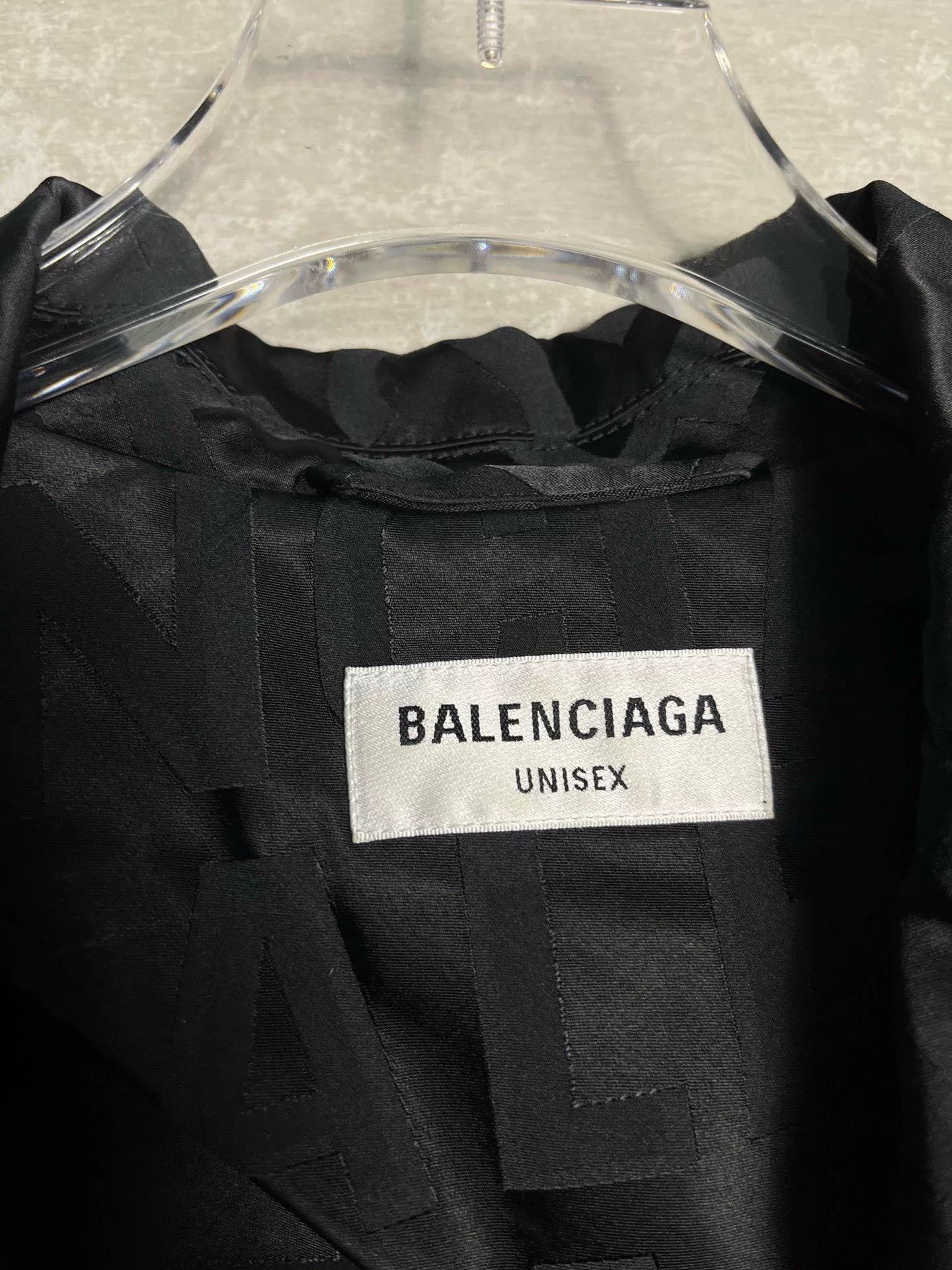 Balenciaga Balenciaga All-over Logo Silk Blazer Size 1 Size 36R - 4 Thumbnail