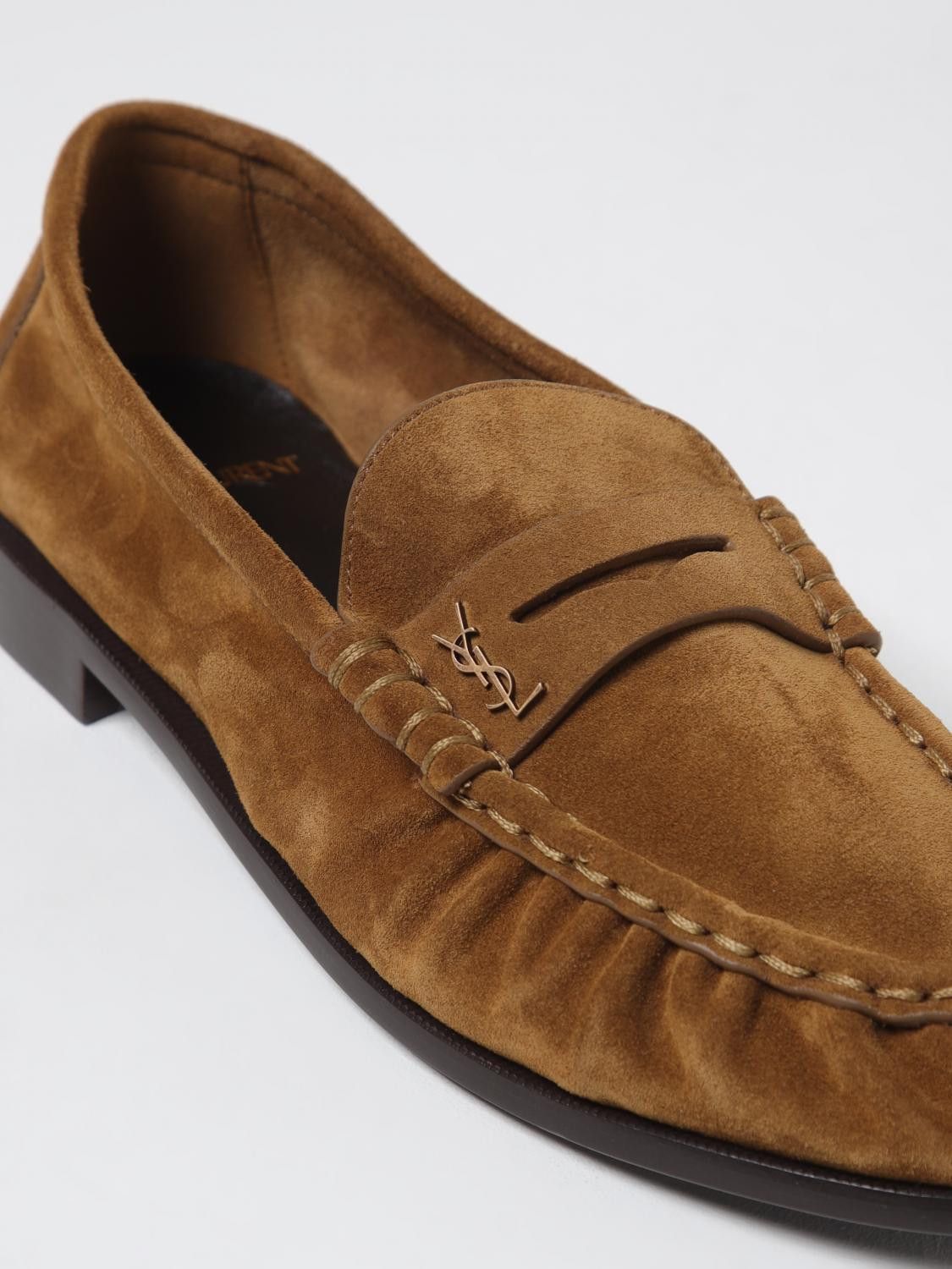 Saint Laurent Paris Saint Laurent Loafers Men Brown Size US 7 / EU 40 - 3 Thumbnail