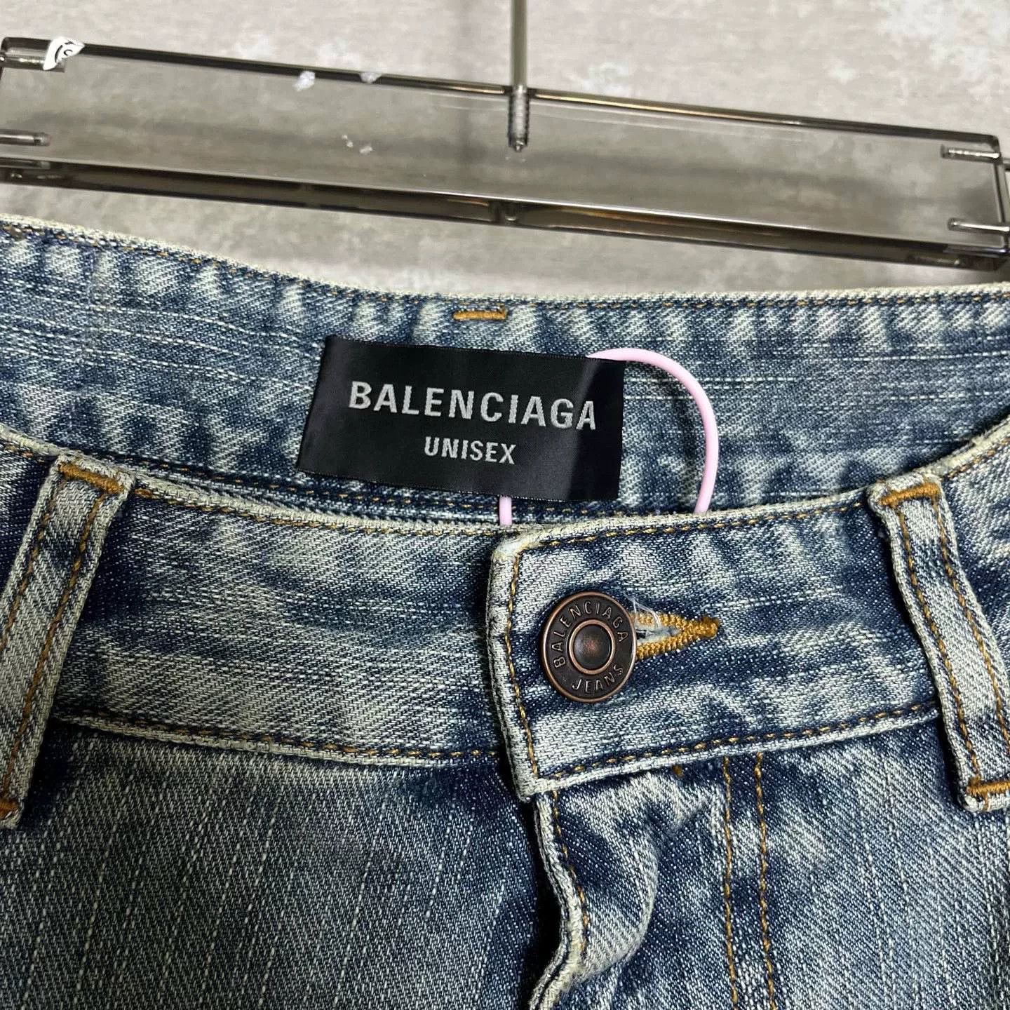 Balenciaga Balenciaga Washed Wide Leg Denim Jeans S Size US 30 / EU 46 - 5 Thumbnail
