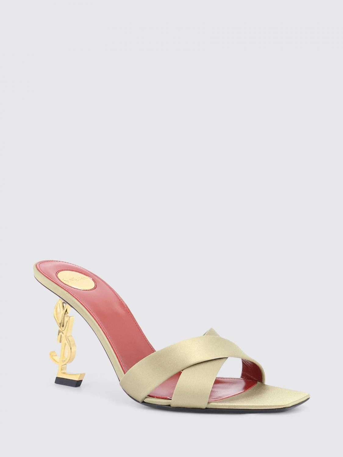 Saint Laurent Paris Saint Laurent Heeled Sandal Woman Beige Size US 7 / IT 37 - 2 Thumbnail