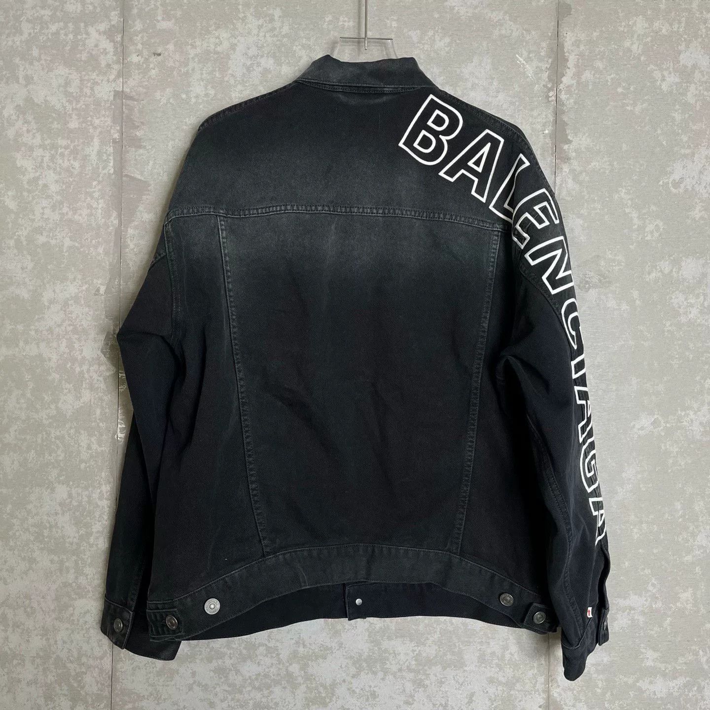 Balenciaga Balenciaga Logo Print Denim Jacket US XS Size US XS / EU 42 / 0 - 5 Thumbnail