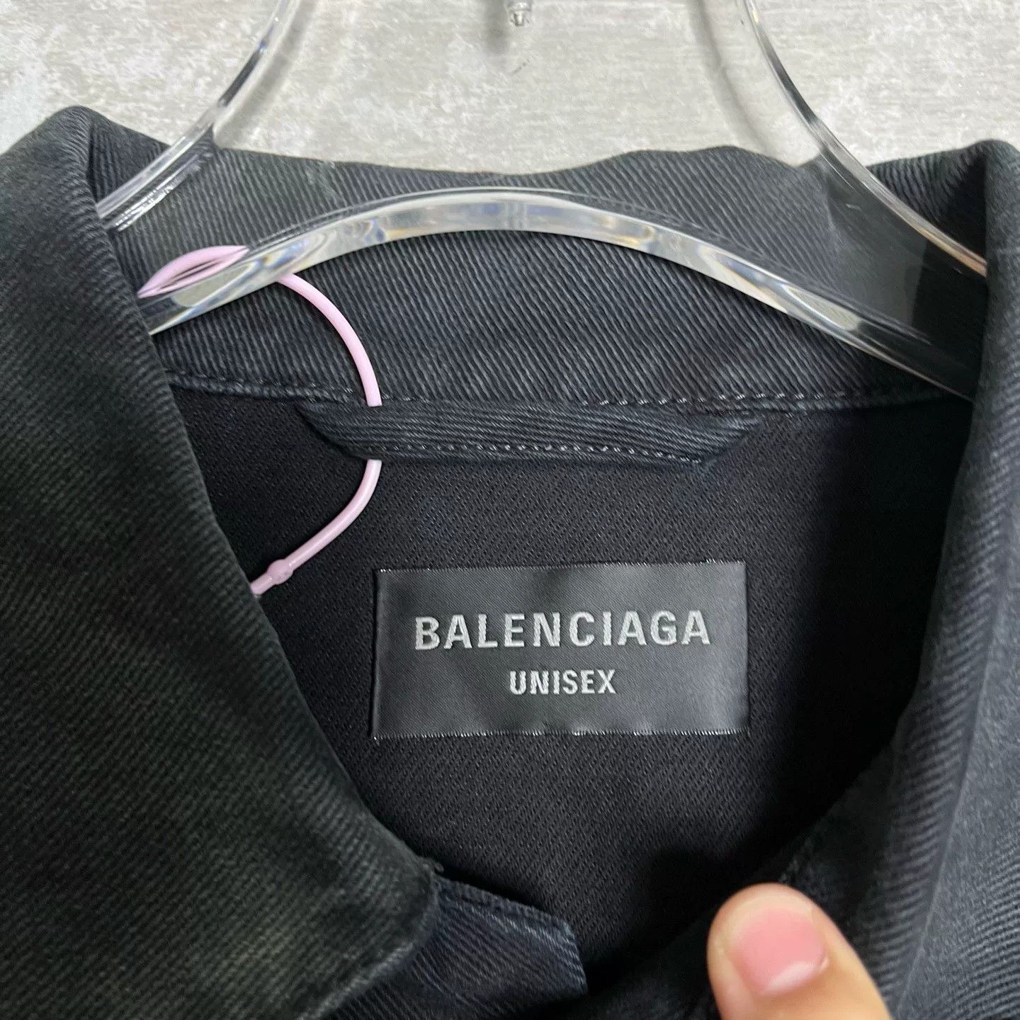 Balenciaga Balenciaga Logo Print Denim Jacket US XS Size US XS / EU 42 / 0 - 3 Thumbnail