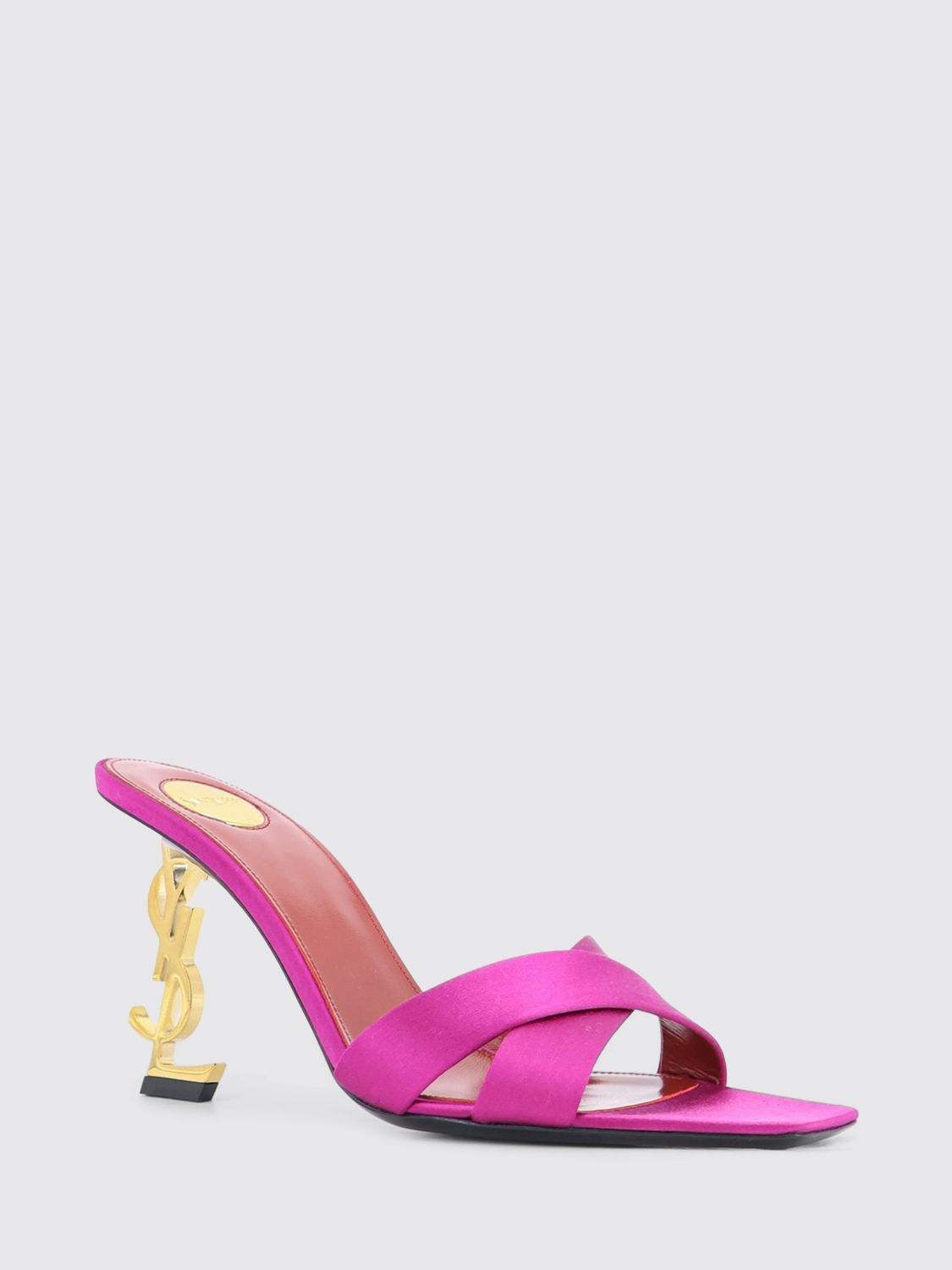 Saint Laurent Paris Saint Laurent Heeled Sandal Woman Fuchsia Size US 9 / IT 39 - 2 Thumbnail