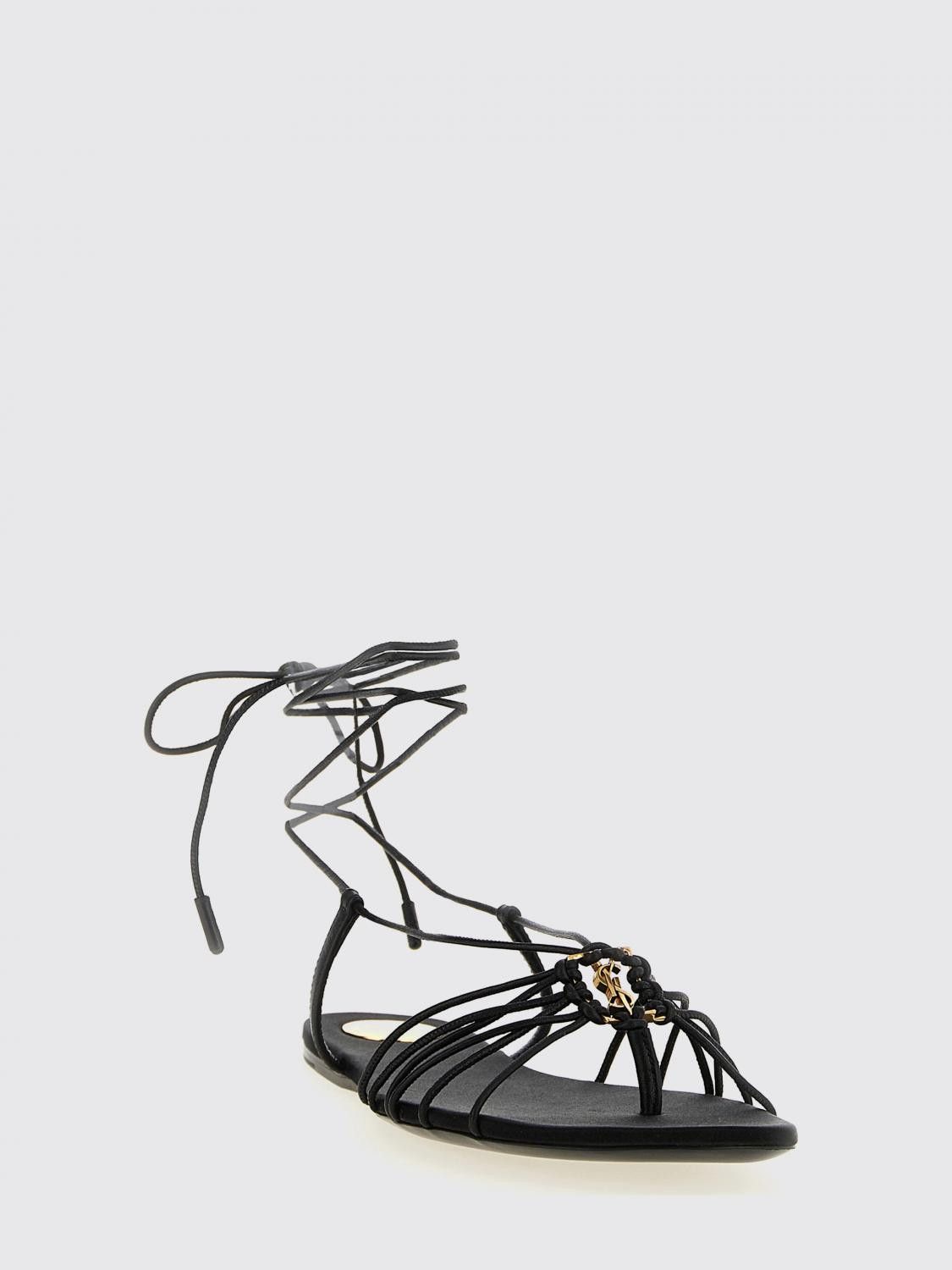 Saint Laurent Paris Saint Laurent Heeled Sandal Woman Black Size US 11 / IT 41 - 2 Thumbnail