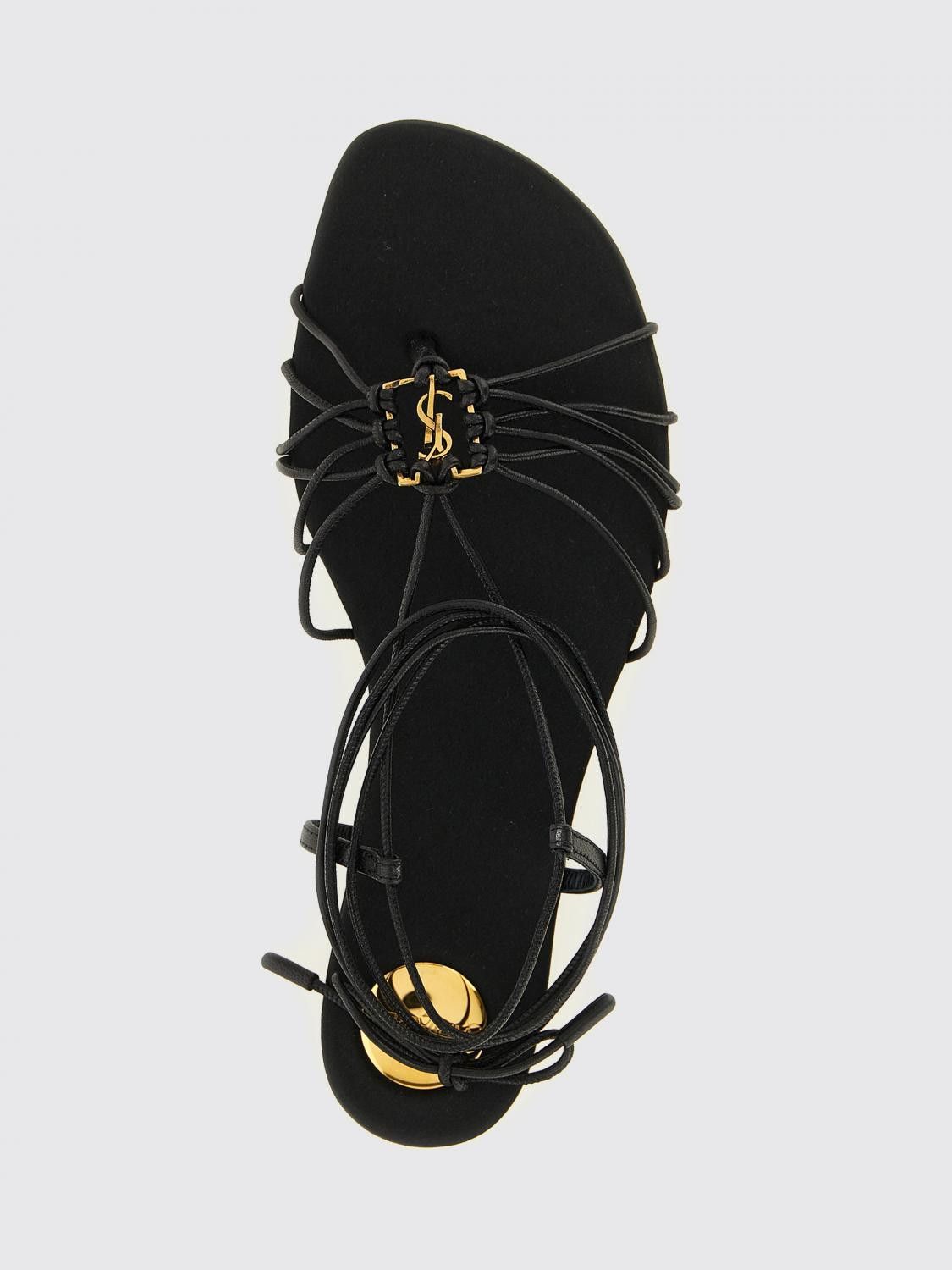 Saint Laurent Paris Saint Laurent Heeled Sandal Woman Black Size US 11 / IT 41 - 4 Thumbnail