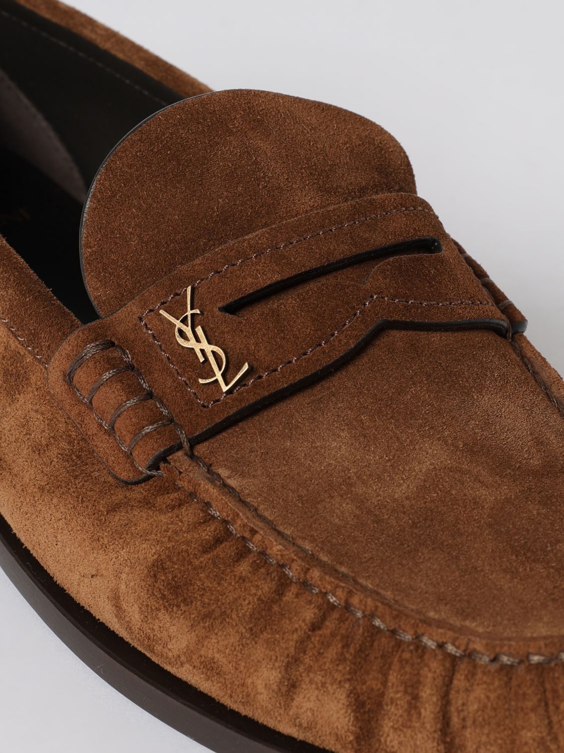 Saint Laurent Paris Saint Laurent Loafers Men Brown Size US 6 / EU 39 - 4 Thumbnail