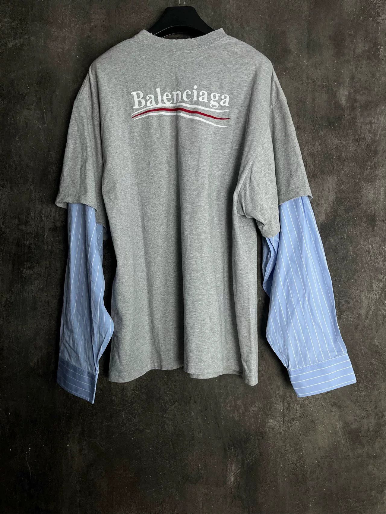 Balenciaga Balenciaga Political Logo Layered T-Shirt XS Size US XS / EU 42 / 0 - 3 Thumbnail