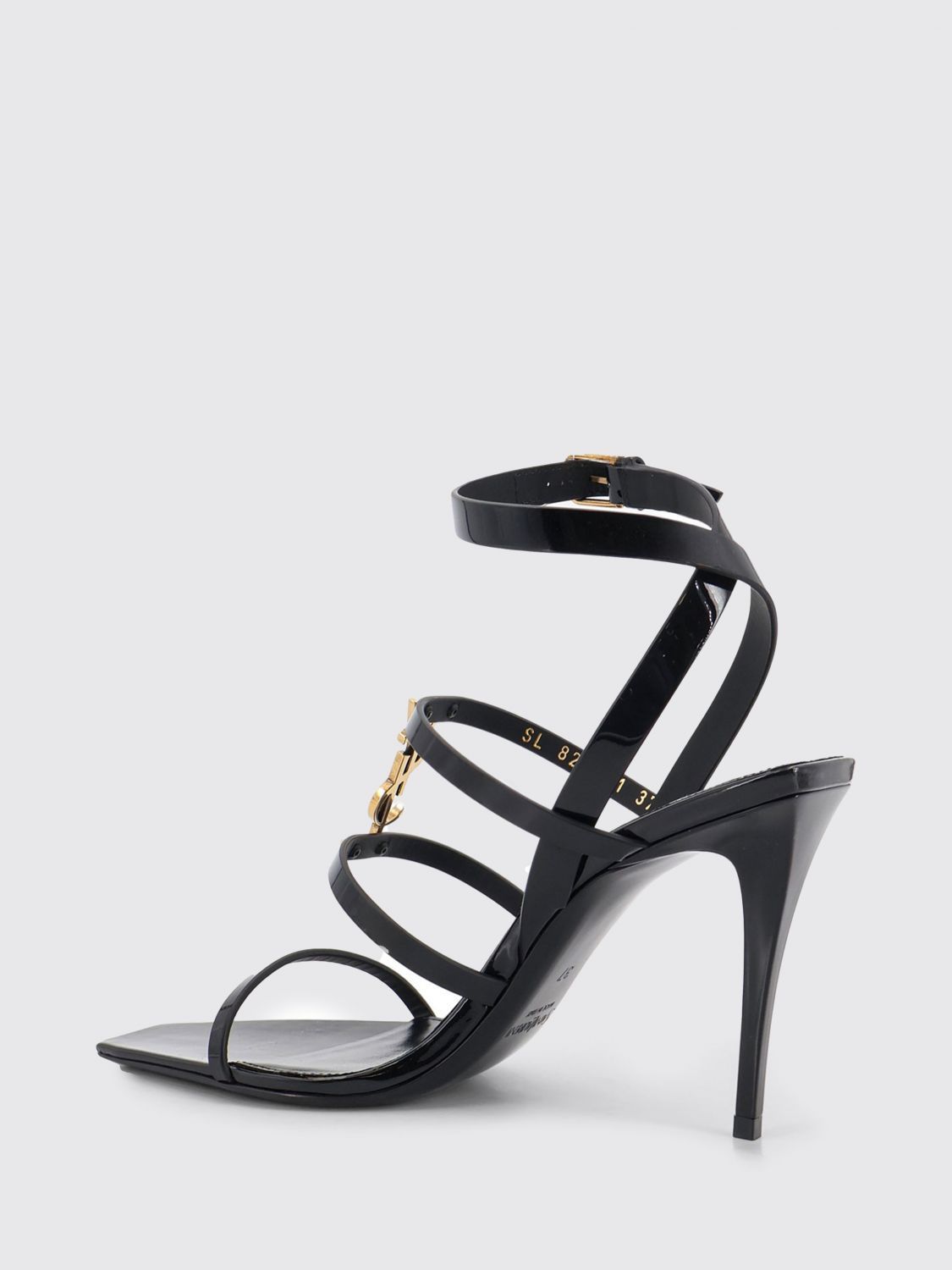 Saint Laurent Paris Saint Laurent Heeled Sandal Woman Black Size US 10 / IT 40 - 4 Thumbnail