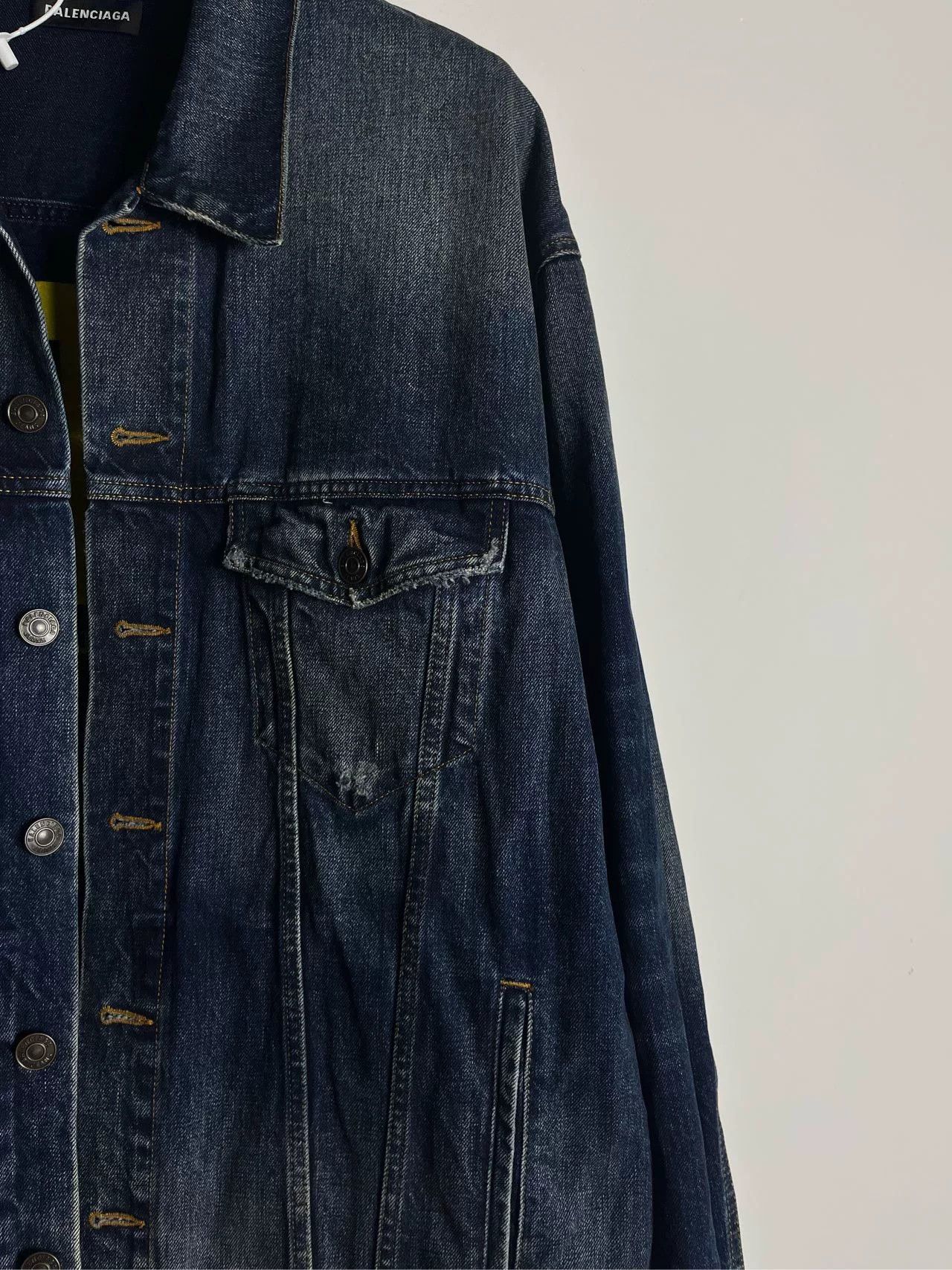 Balenciaga Balenciaga FBI Logo Denim Jacket Size 2 Size US M / EU 48-50 / 2 - 4 Thumbnail
